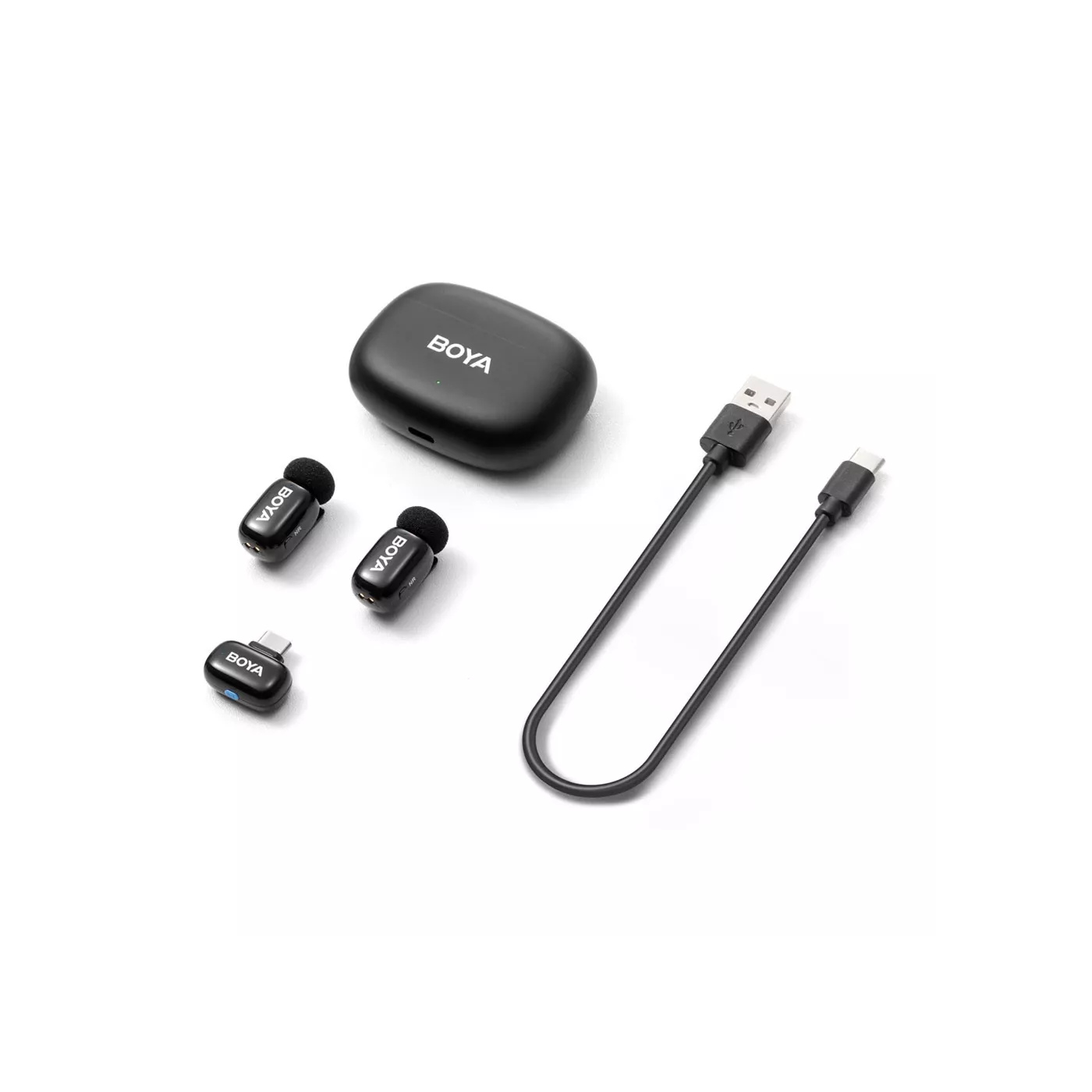 Boya Microphone Mini 2 Wireless X2 Ai USB-C 2.4GHz - Black