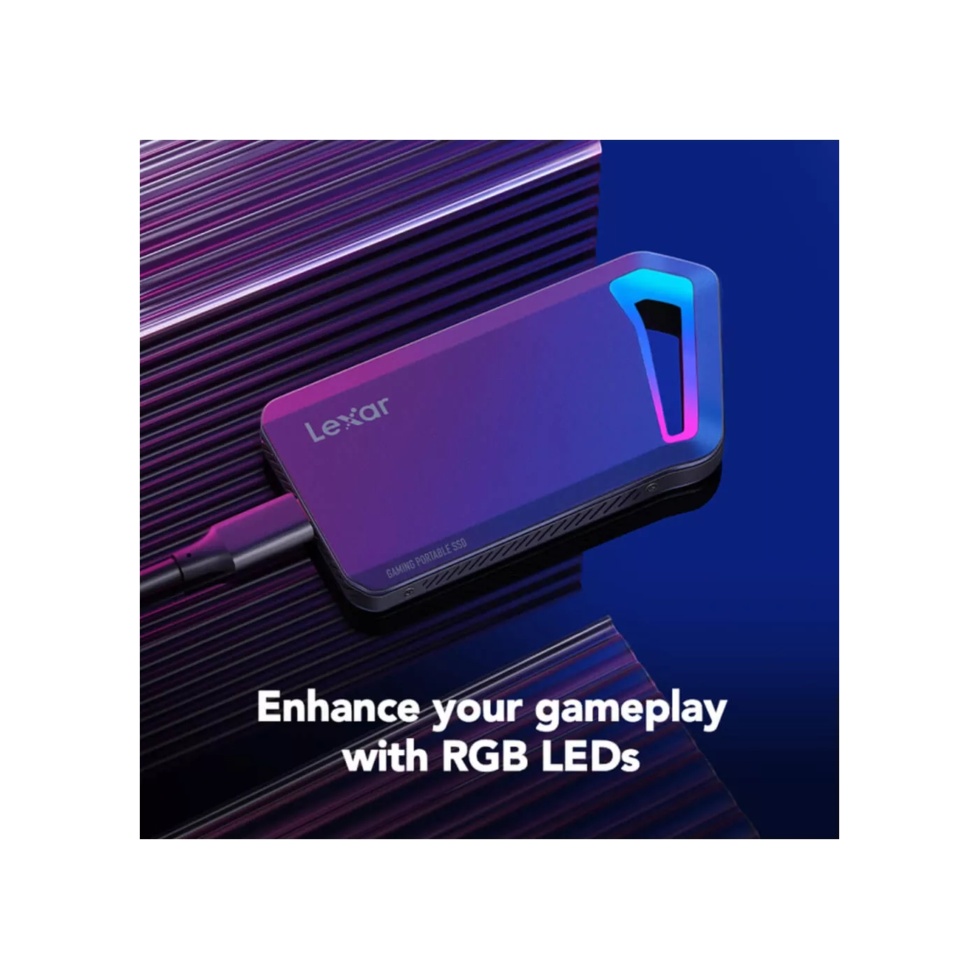 Lexar 512GB Gen 2 External Portable SSD - Black