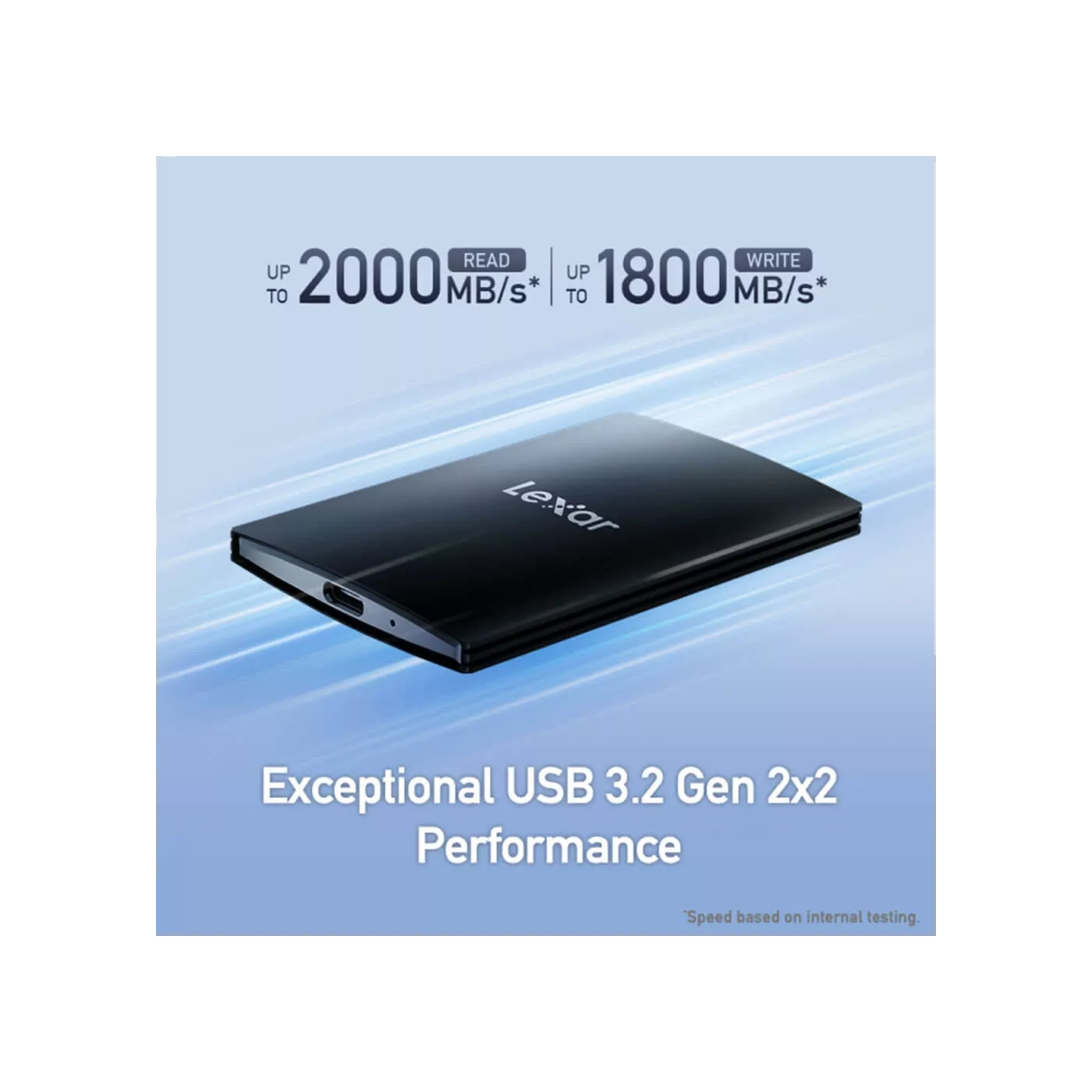 Lexar 1TB Gen 2 External SSD (2000MB/s) - Black