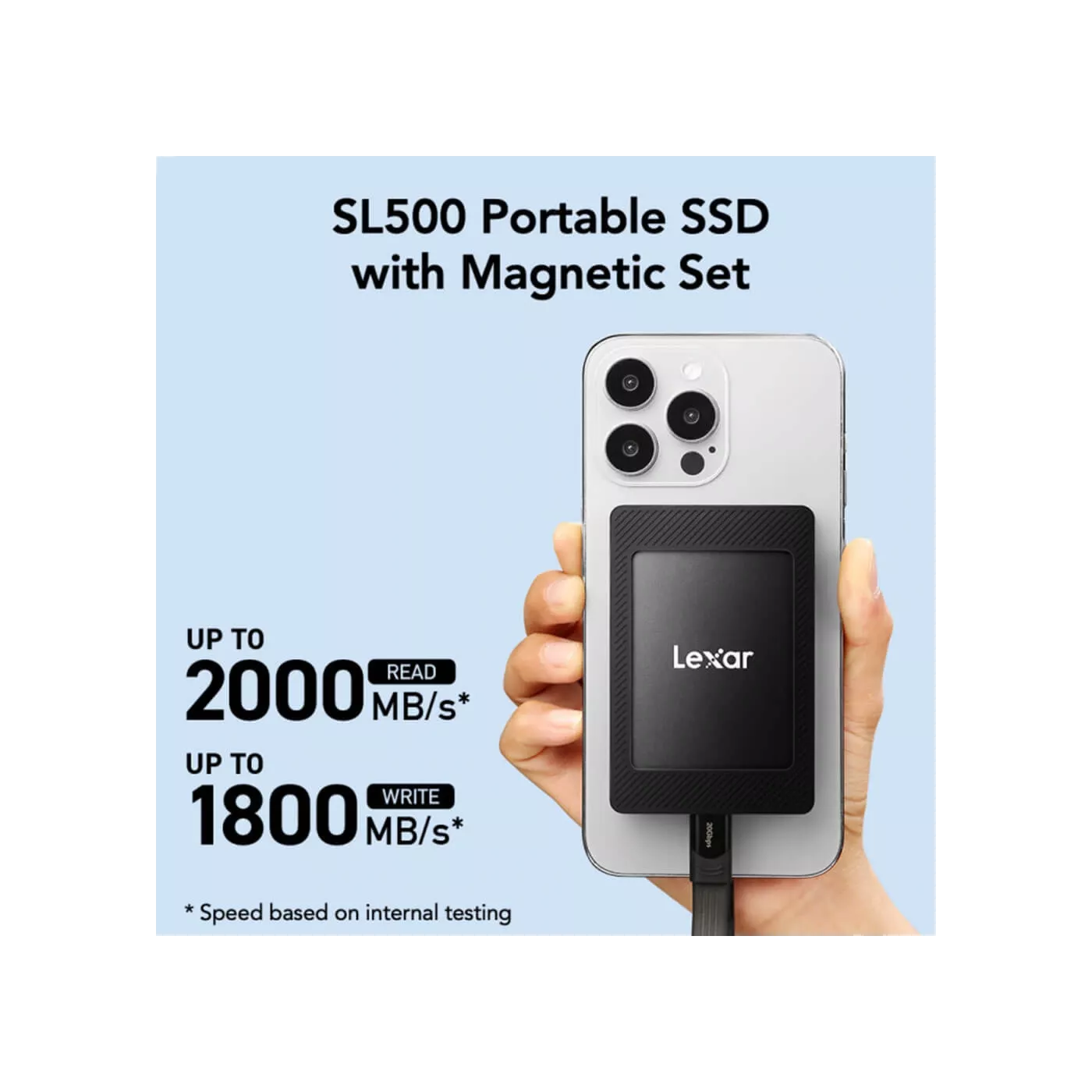 Lexar External Portable SSD 1TB, Magnetic Set, USB3.2 Gen2*2