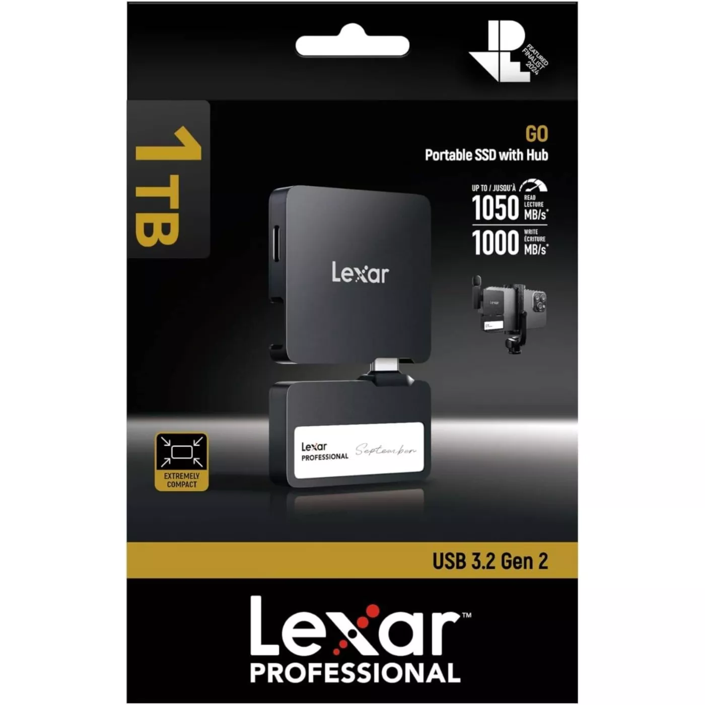 Lexar SL400 Professional 1TB Go Portable Hub - Black