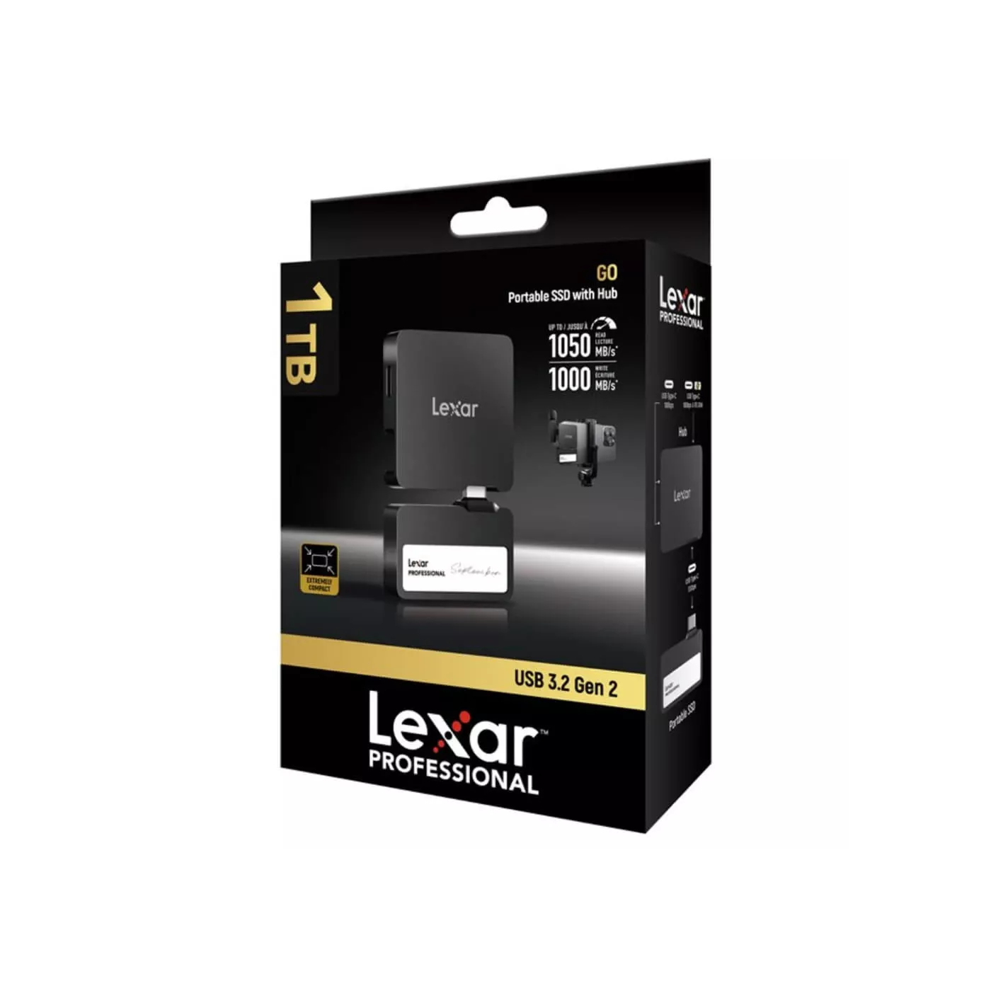 Lexar SL400 Professional 1TB Go Portable Hub - Black