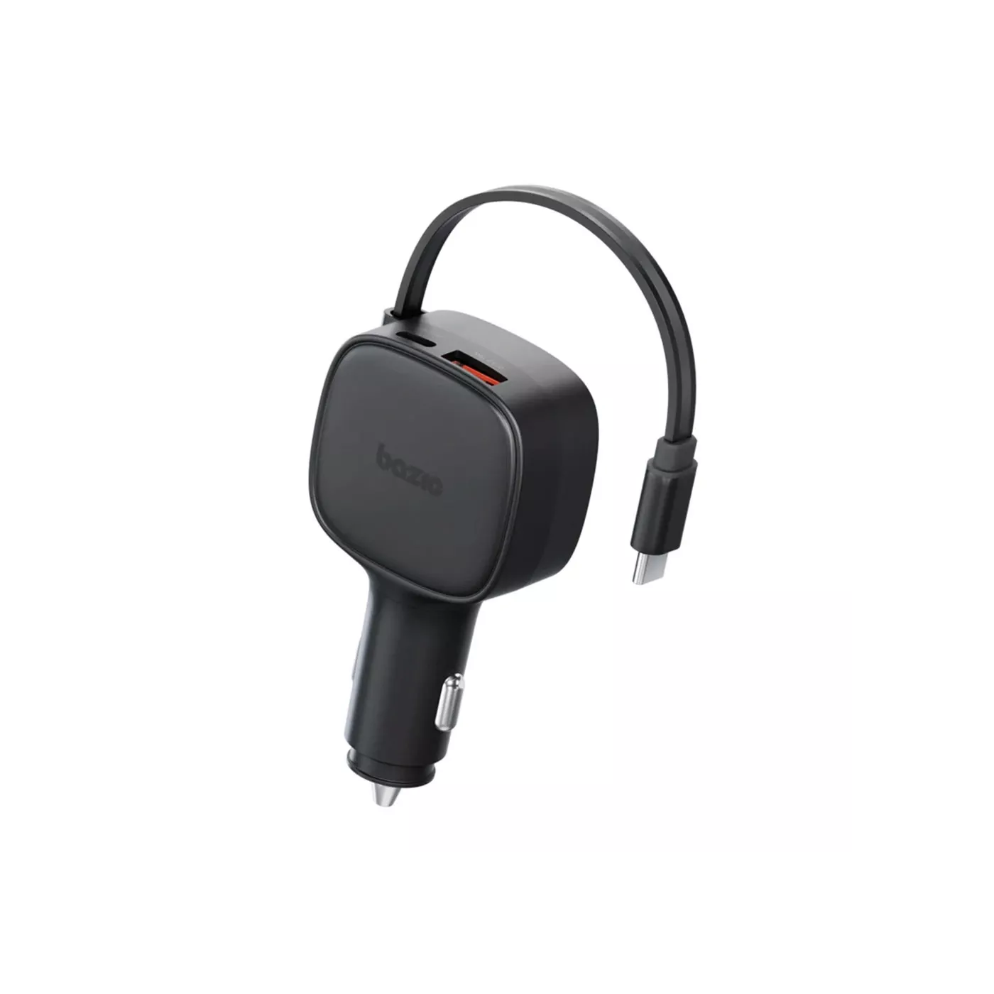 Bazic Godrive 75cm 30W USB-C USB-A Car Charger - Black