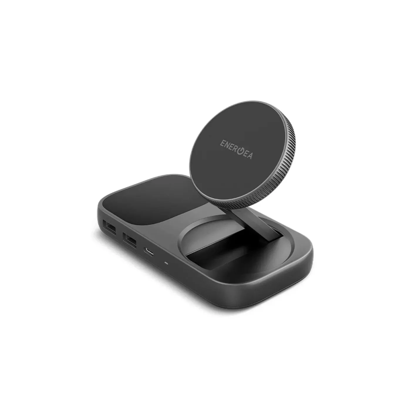 Energea Widock Plus 7-in-1 Qi2 USB-C Dock Charging - Gunmetal