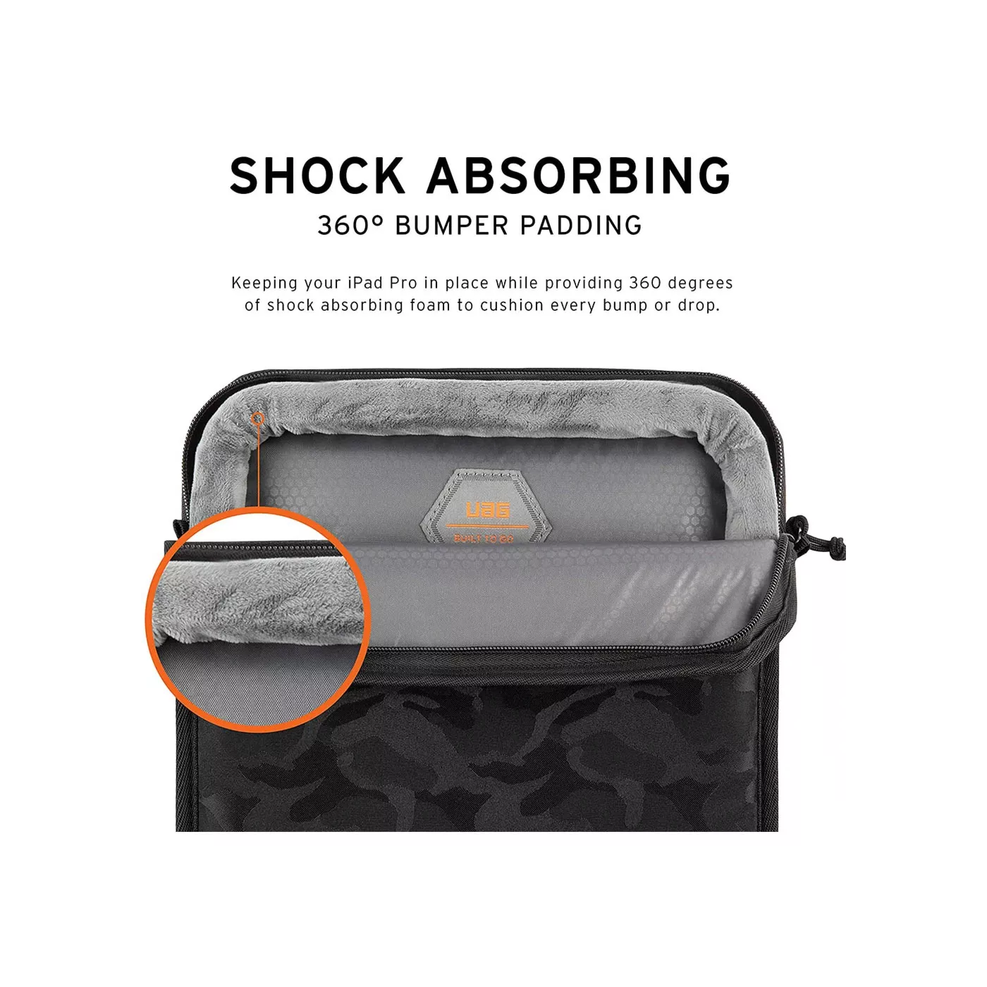 UAG 12.9-inch iPad Pro Sleeve - Black Midnight Camo