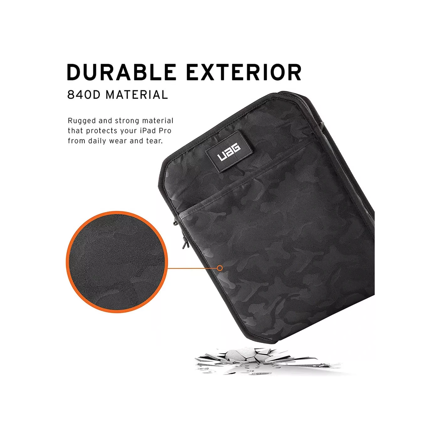 UAG 12.9-inch iPad Pro Sleeve - Black Midnight Camo