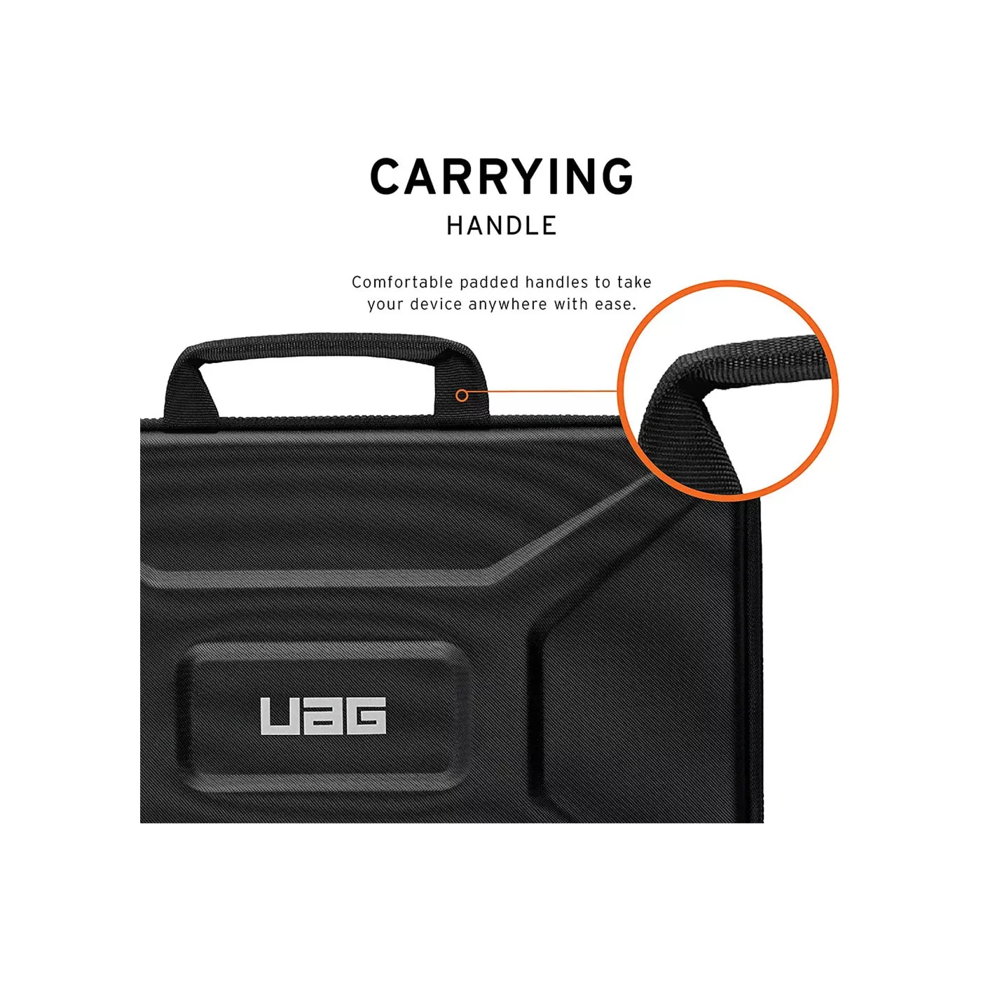 UAG Medium - Handle for 13inch Laptops - حافظة/ أسود