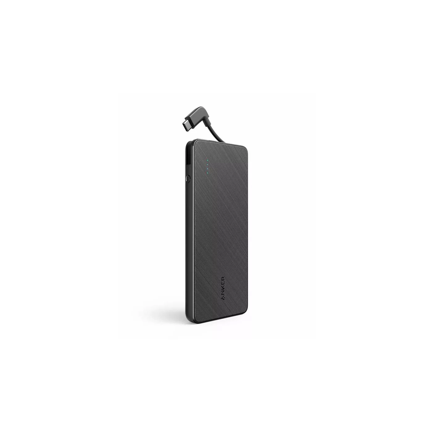 Anker PowerCore Built-In Cable 10000mAh - أسود