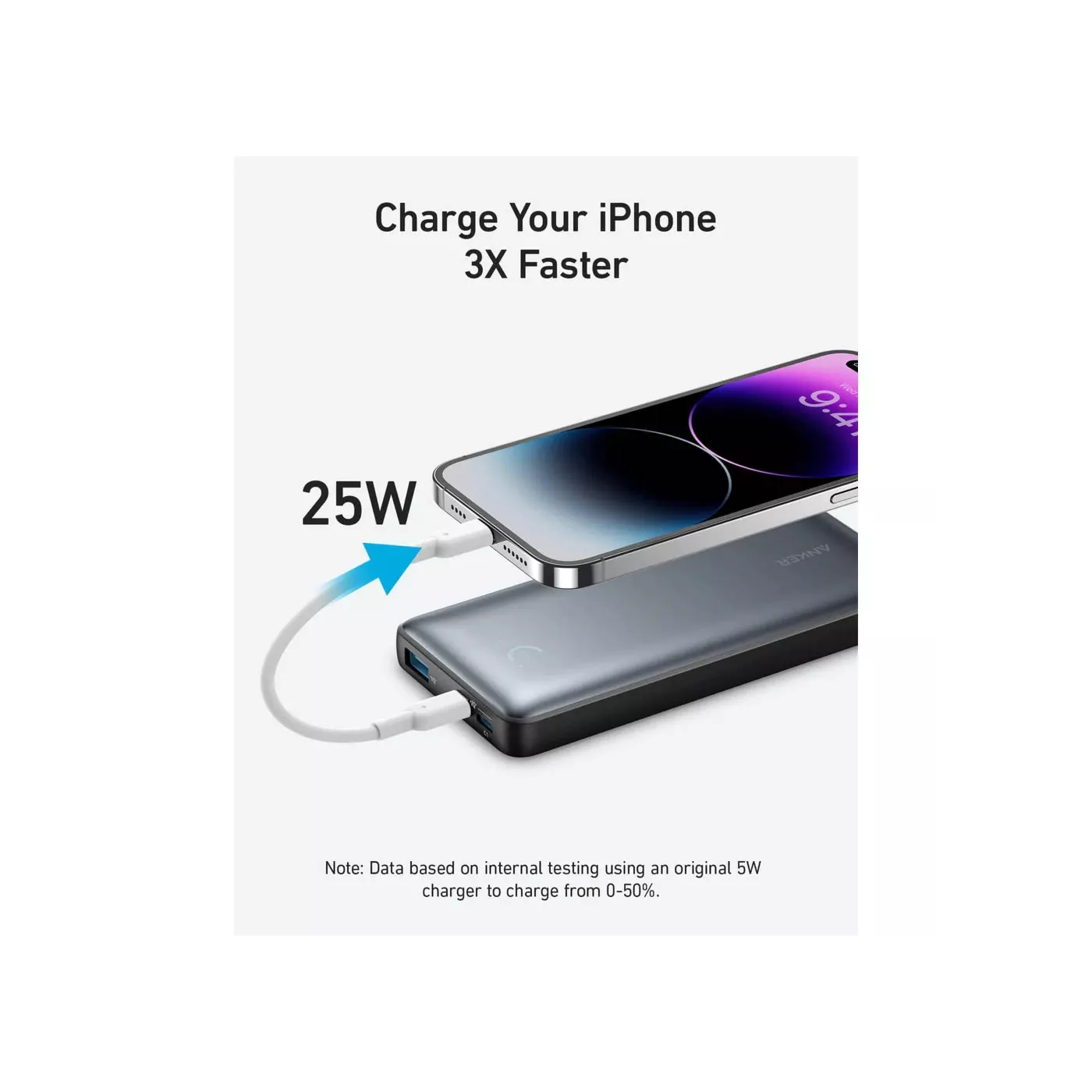 Anker 533 25W 10K PD Power Bank - Black