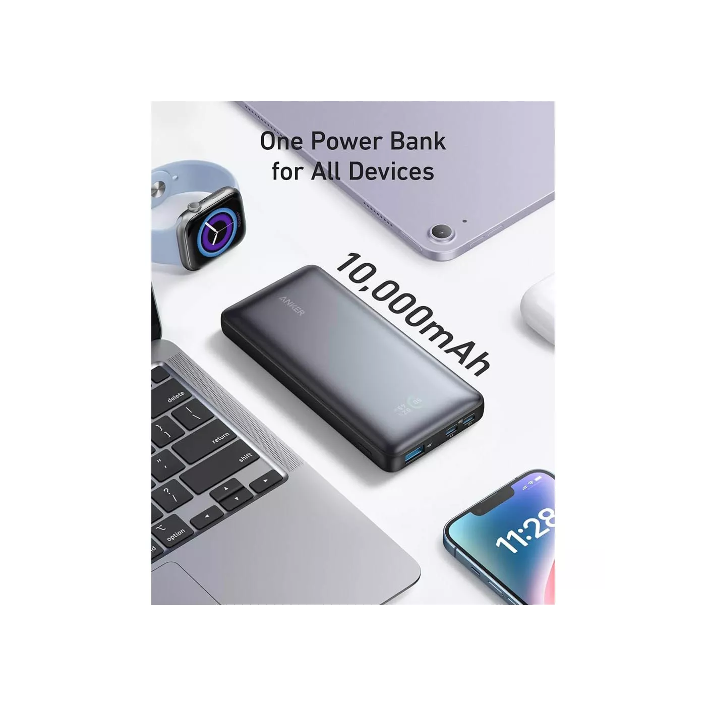 Anker 533 25W 10K PD Power Bank - Black