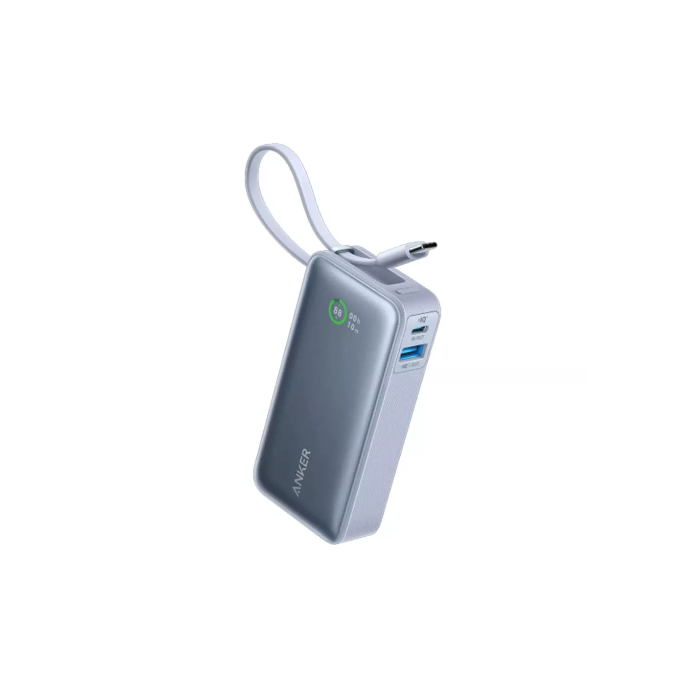 Anker Nano 30W 10K PD Built-in USB-C Cable Power Bank - Blue