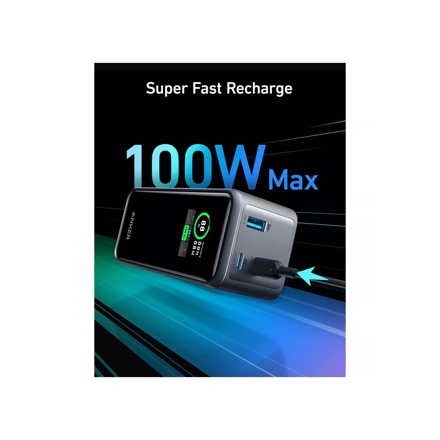 Anker Prime 20K 200W Series 7 Power Bank - Black