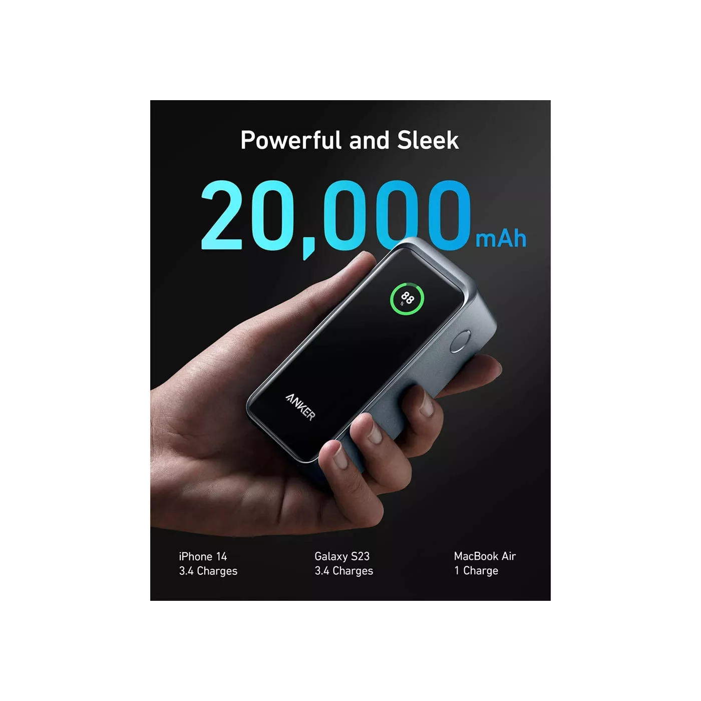 Anker Prime 20K 200W Series 7 Power Bank - Black