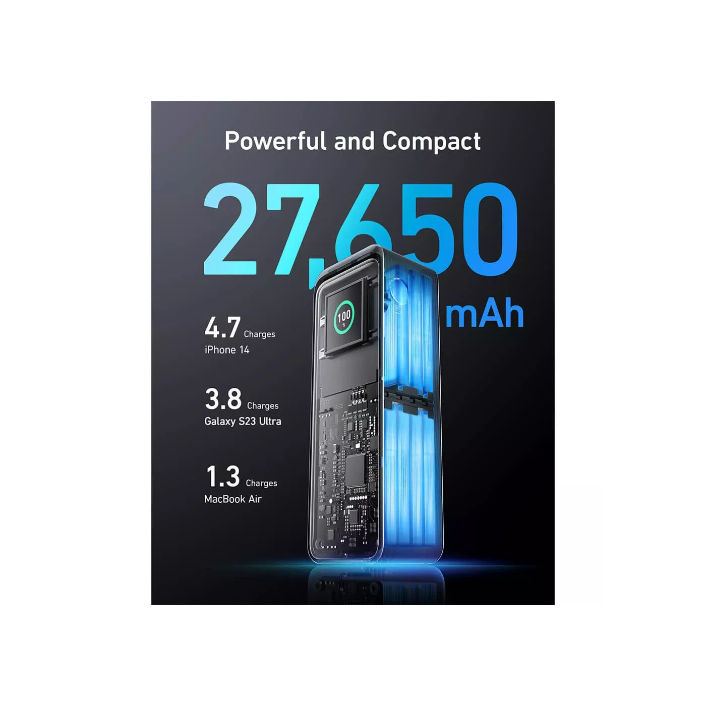 Anker Prime 27,650mAh Power Bank (250W) Series 7 - Black