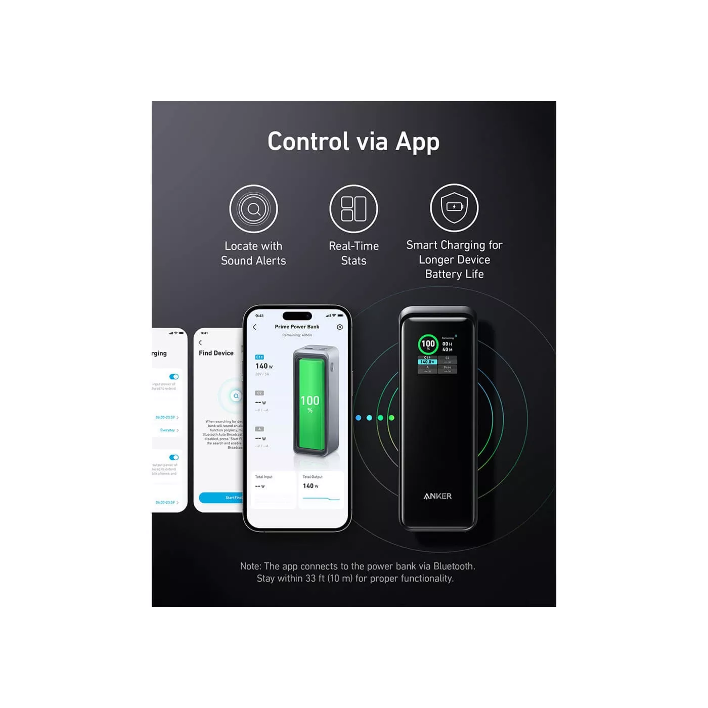 Anker Prime 27,650mAh Power Bank (250W) Series 7 - Black