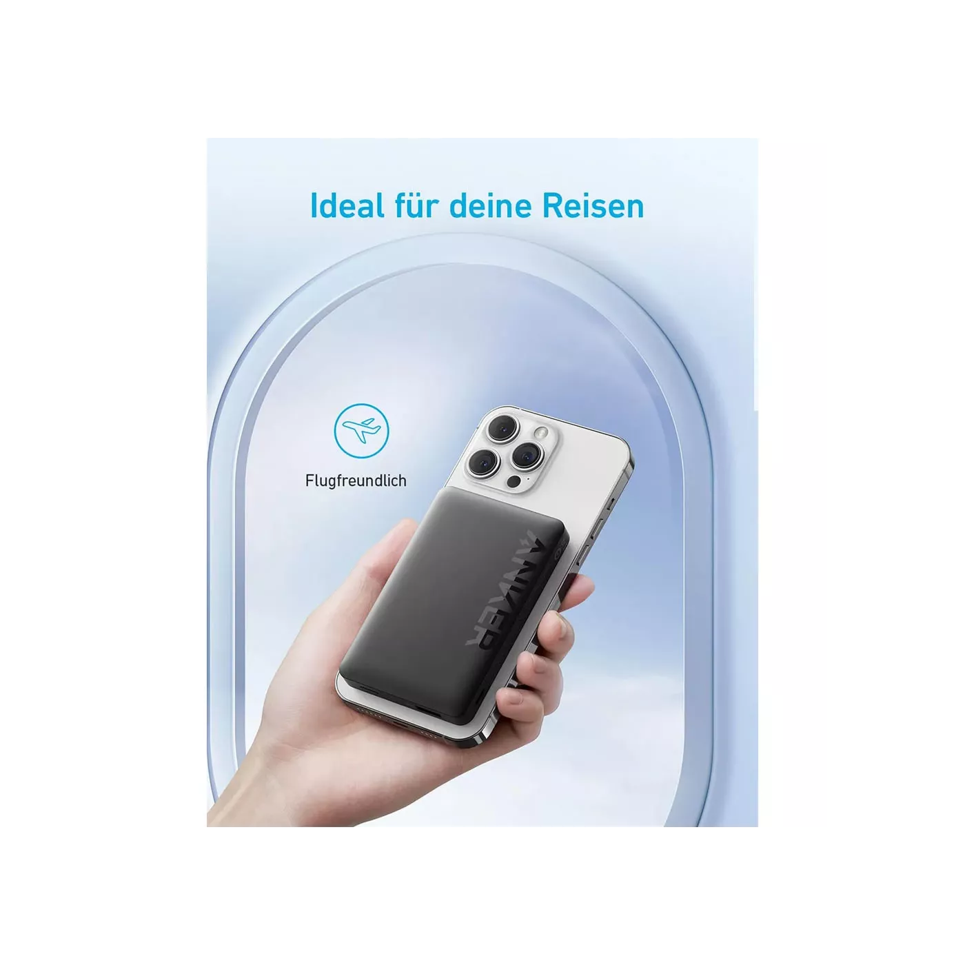 Anker 334 PowerCore Magnetic 10K mAh Power Bank - Black