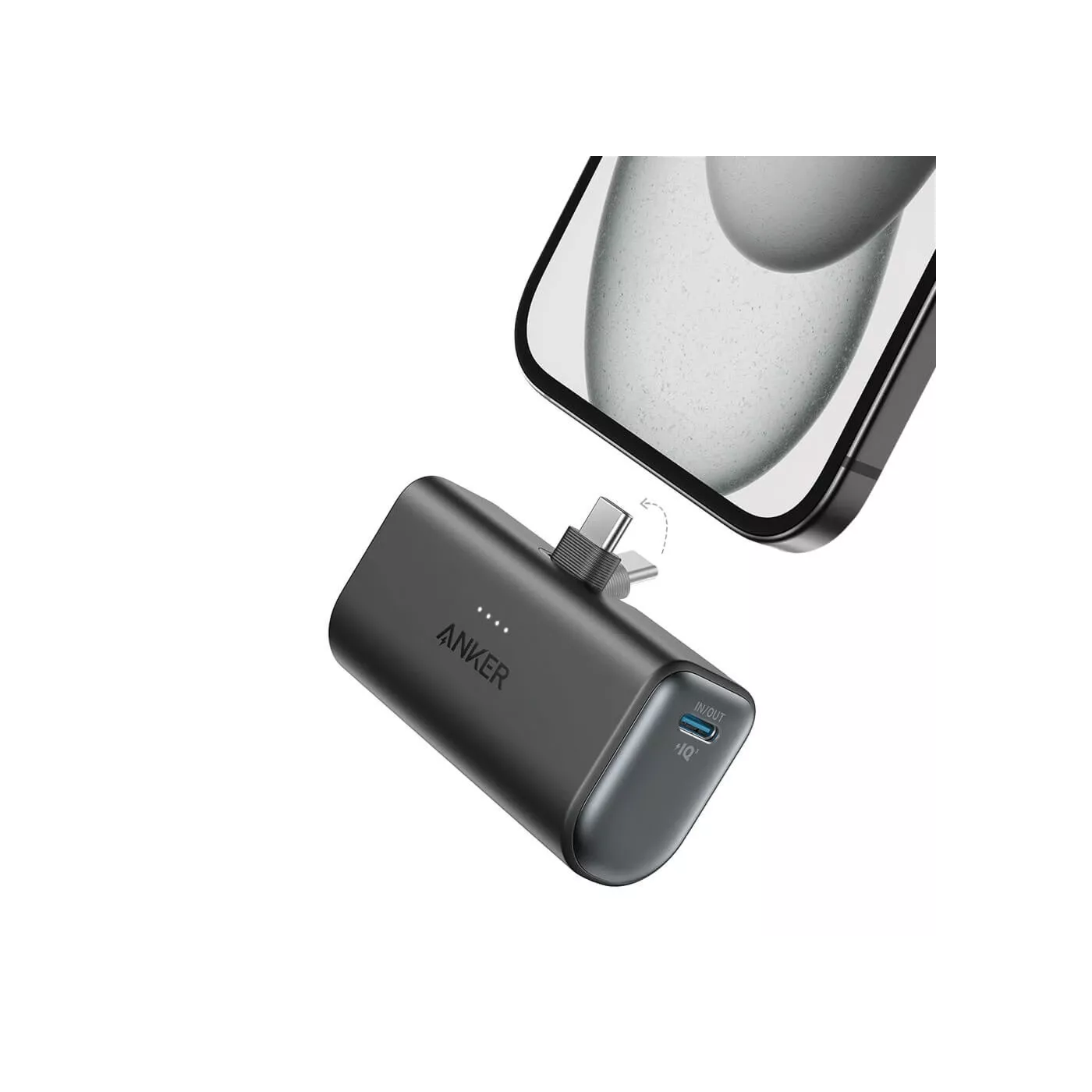 Anker Nano 22.5W Built-in USB-C 5K Power Bank - Black