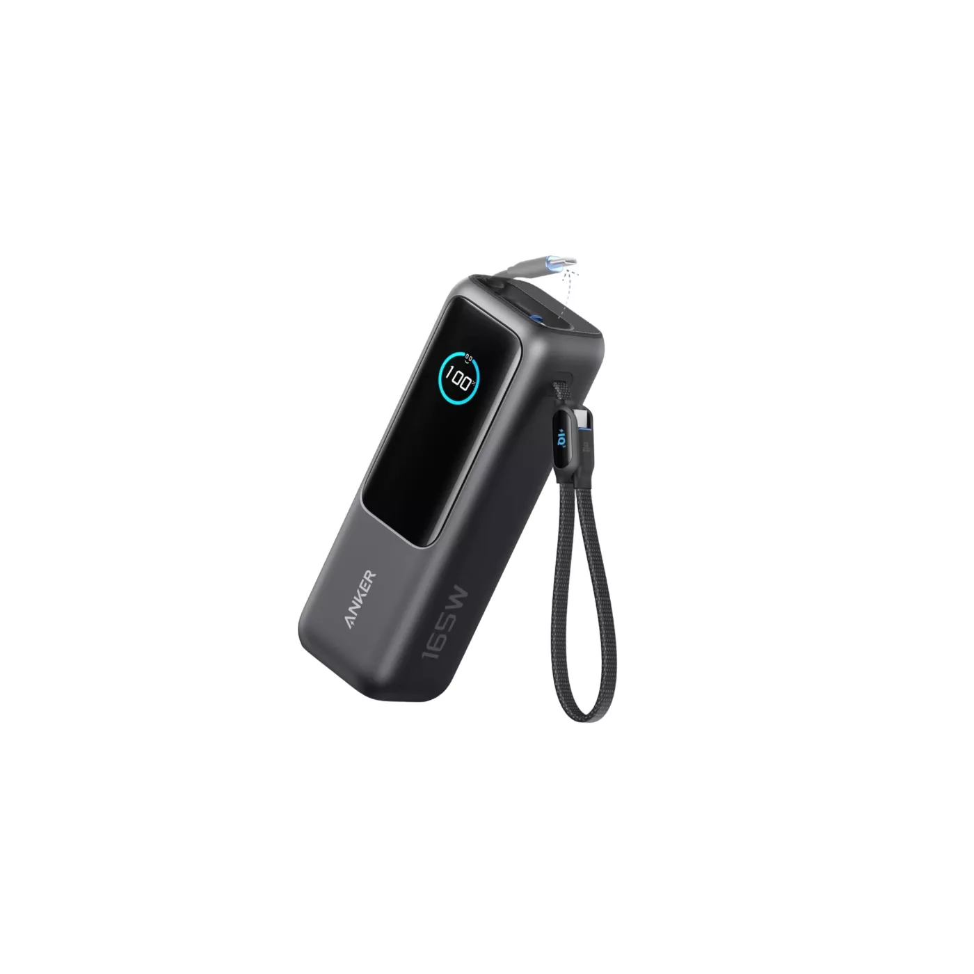 Anker 25K 165W USB-C Cable Power Bank - Black