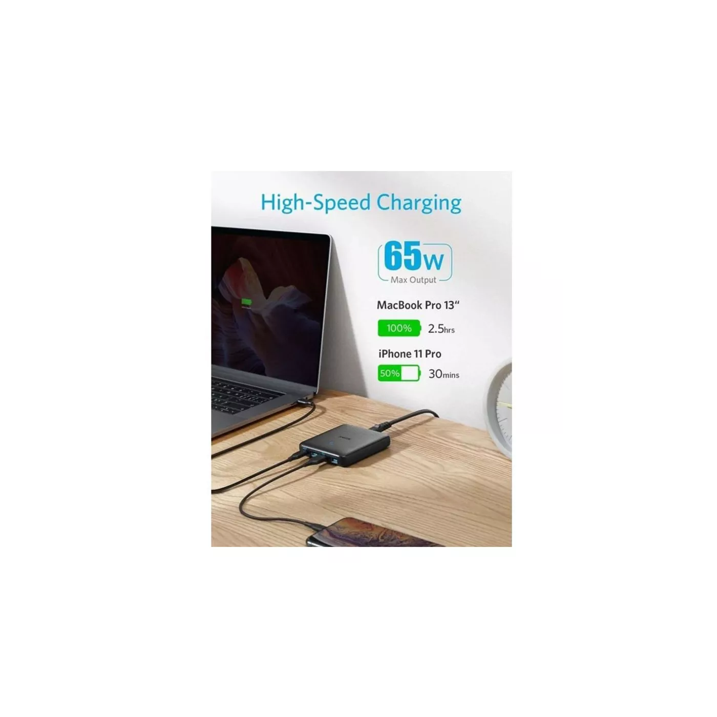Anker PowerPort Atom III Slim 65W 4-Port Charger