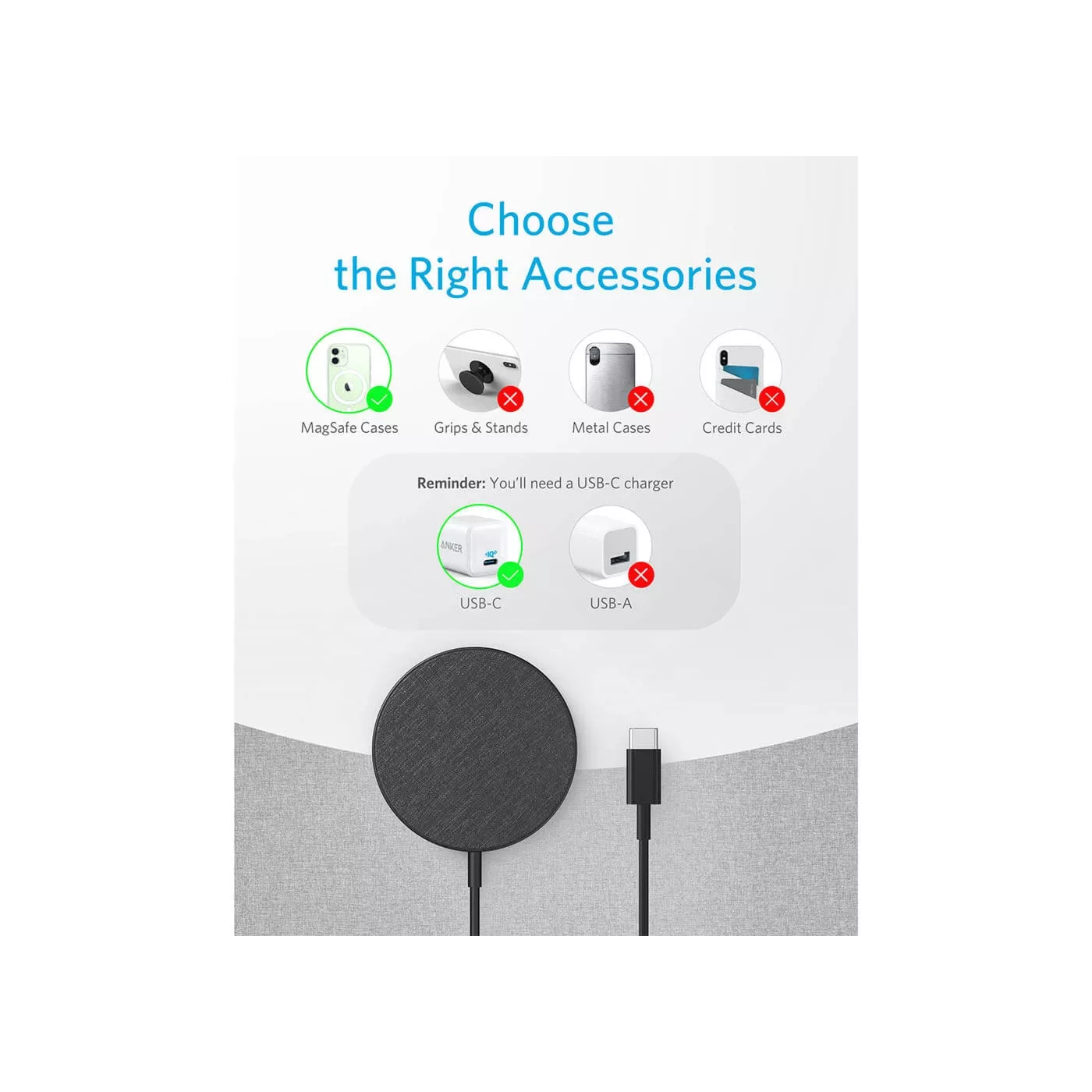 Anker PowerWave Select+ Magnetic Pad -Black
