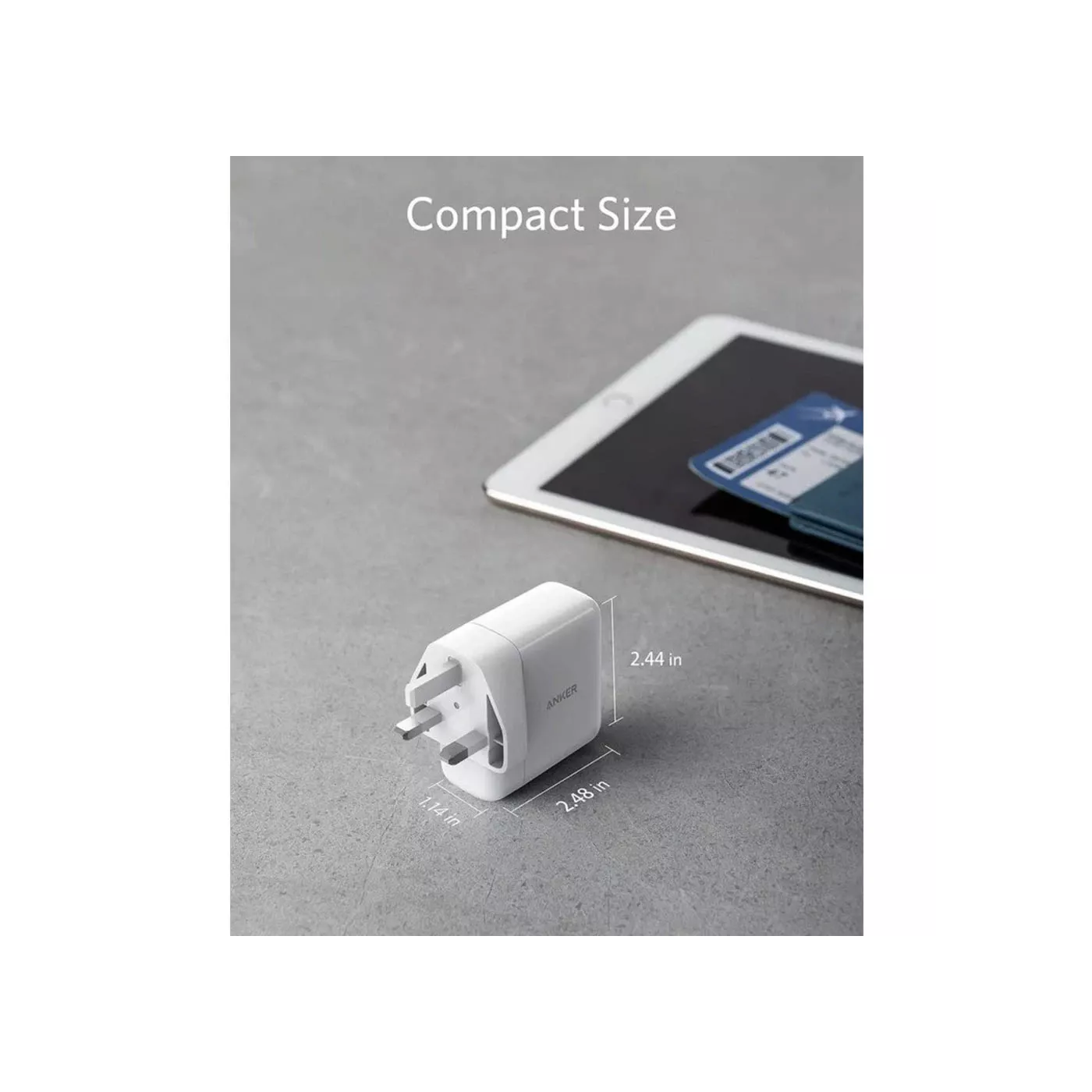 Anker PowerPort III Duo 40W (20W+20W) -White
