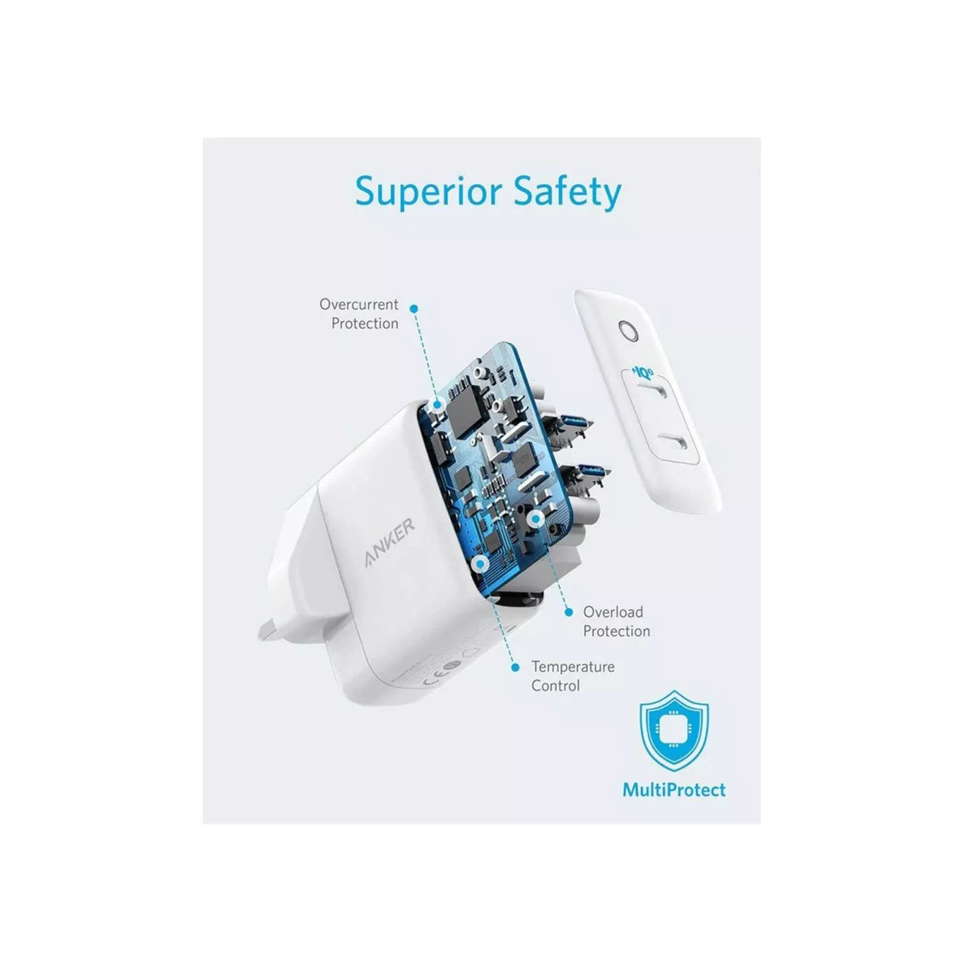 Anker PowerPort III Duo 40W (20W+20W) -White