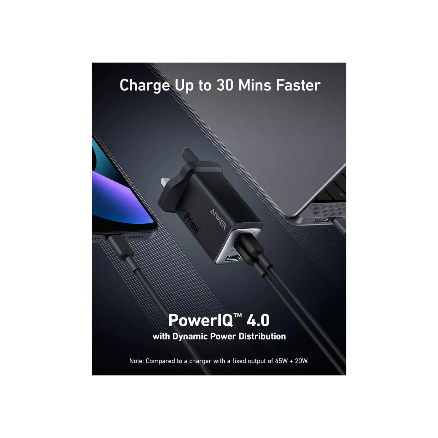Anker 735 Charger (GaNPrime 65W) -Black