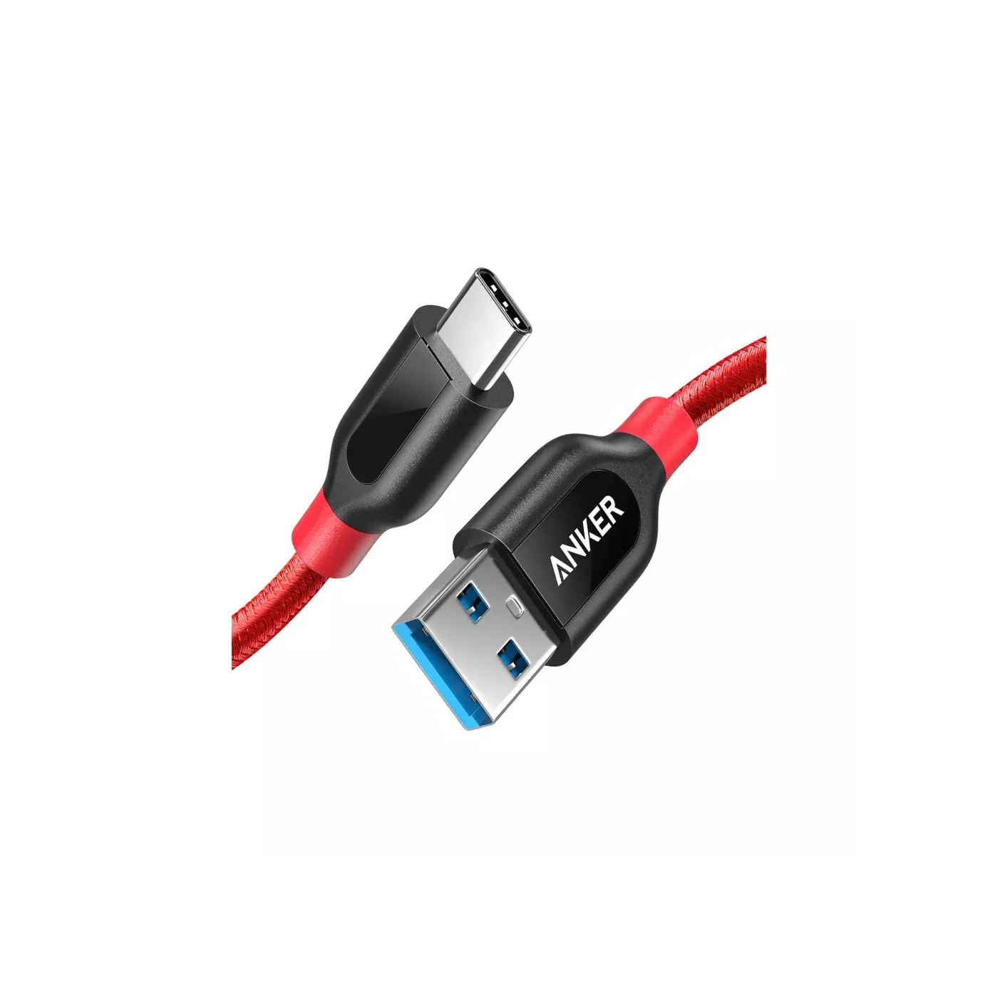 Anker PowerLine+ USB-A to USB-C (1m) - Red
