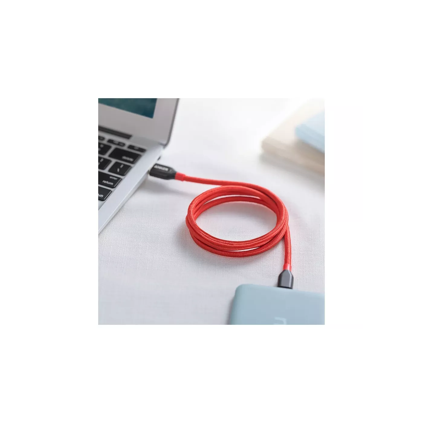 Anker PowerLine+ USB-A to USB-C (1m) - Red