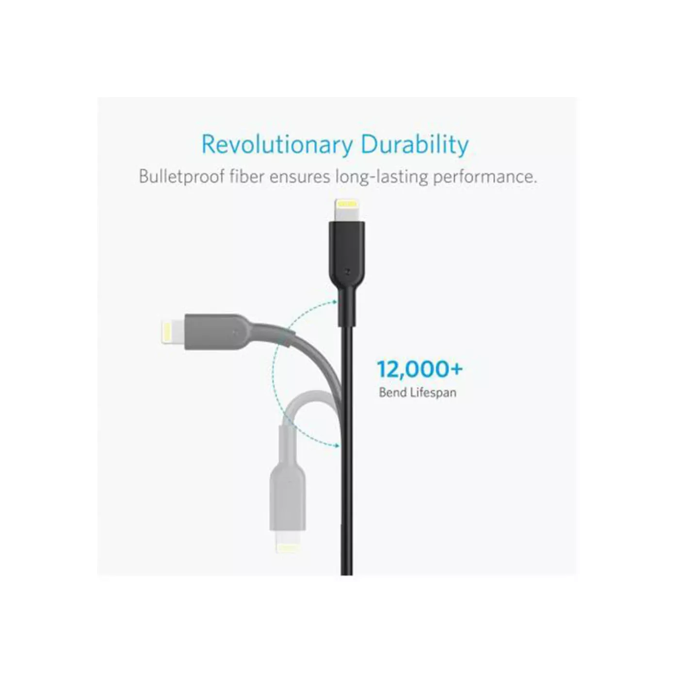 Anker PowerLine II C89 USB-A to Lightning Cable (0.9m)