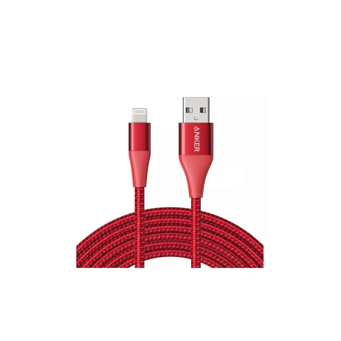 Anker PowerLine+ II Lightning Cable 3m/10ft - أحمر