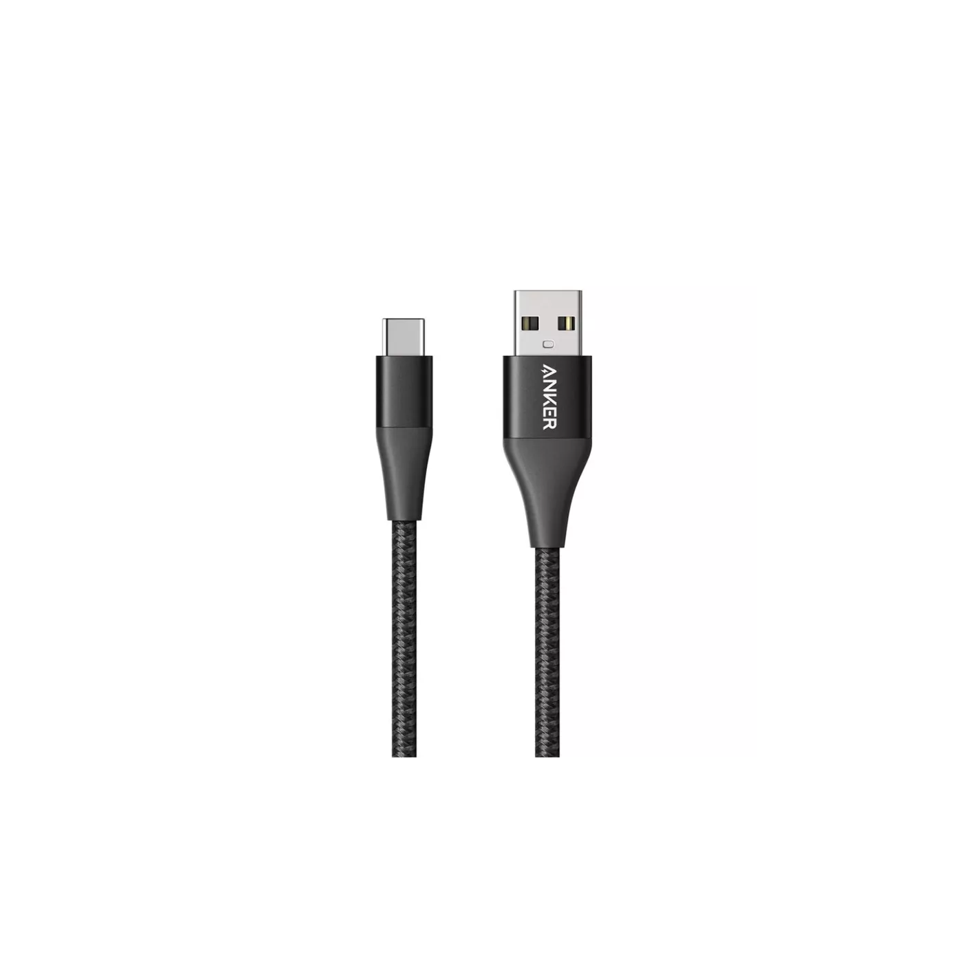 Anker Powerline+ II USB-C to USB-A 2.0 Cable 3ft - أسود