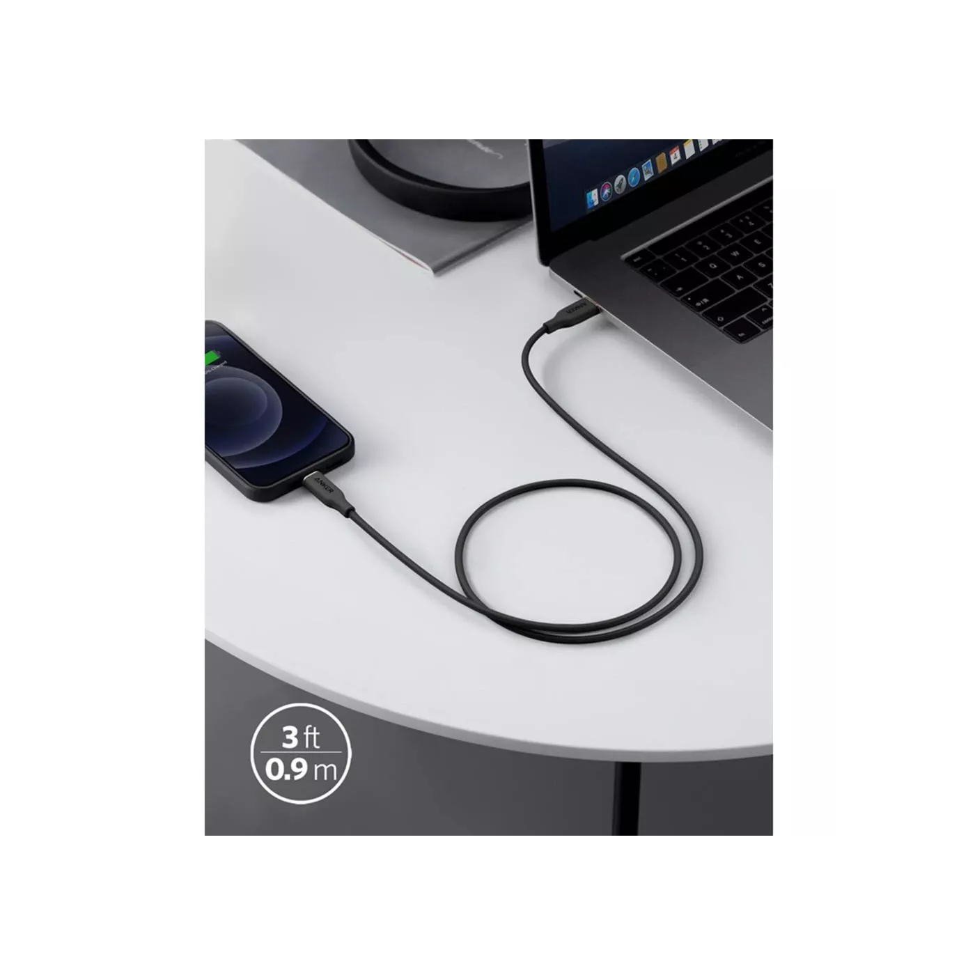 Anker PowerLine III Flow USB-C to Lightning Cable (0.9m)