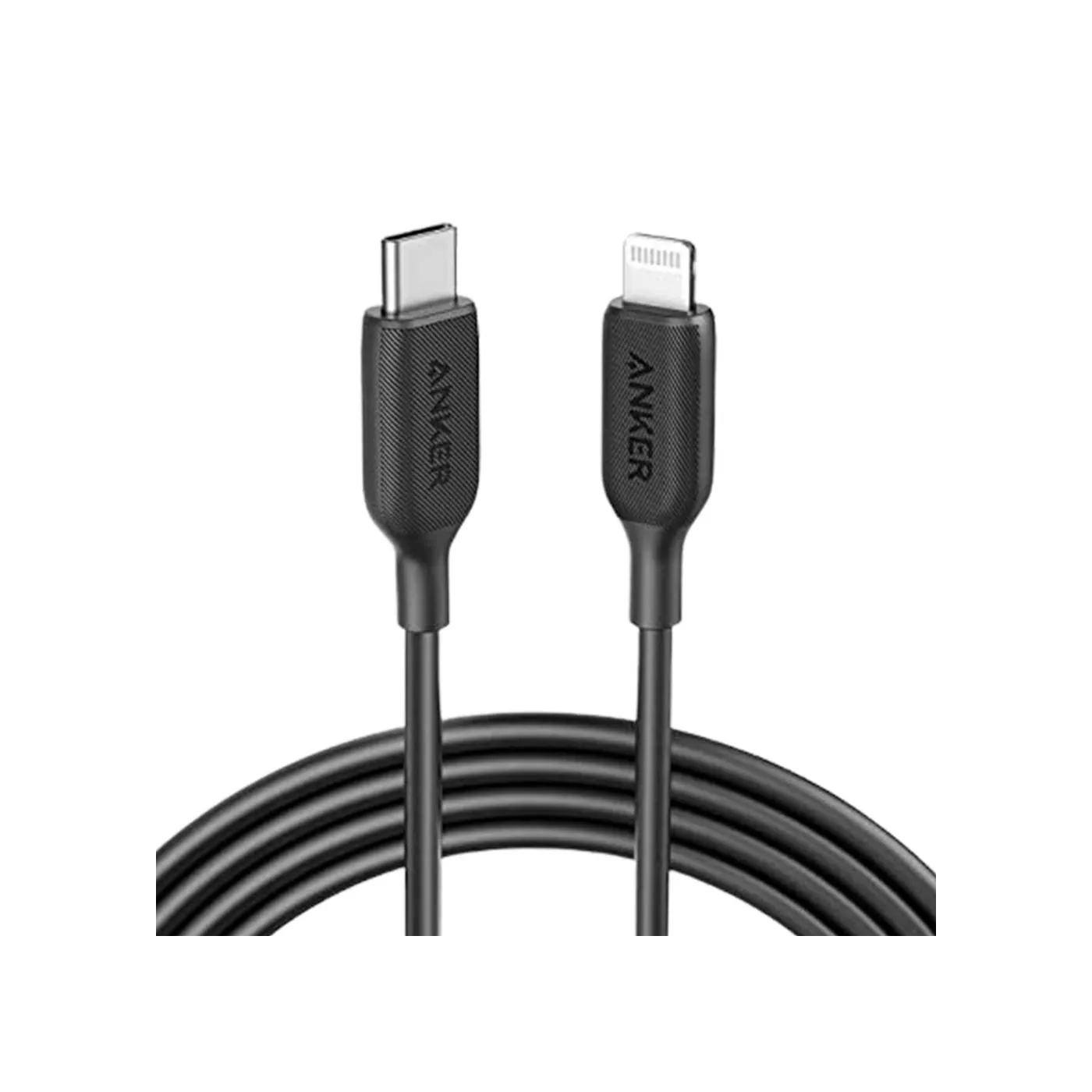 كابل USB-C إلى لايتننج من انكر باور لاين III بطول 1.8 متر - أسود