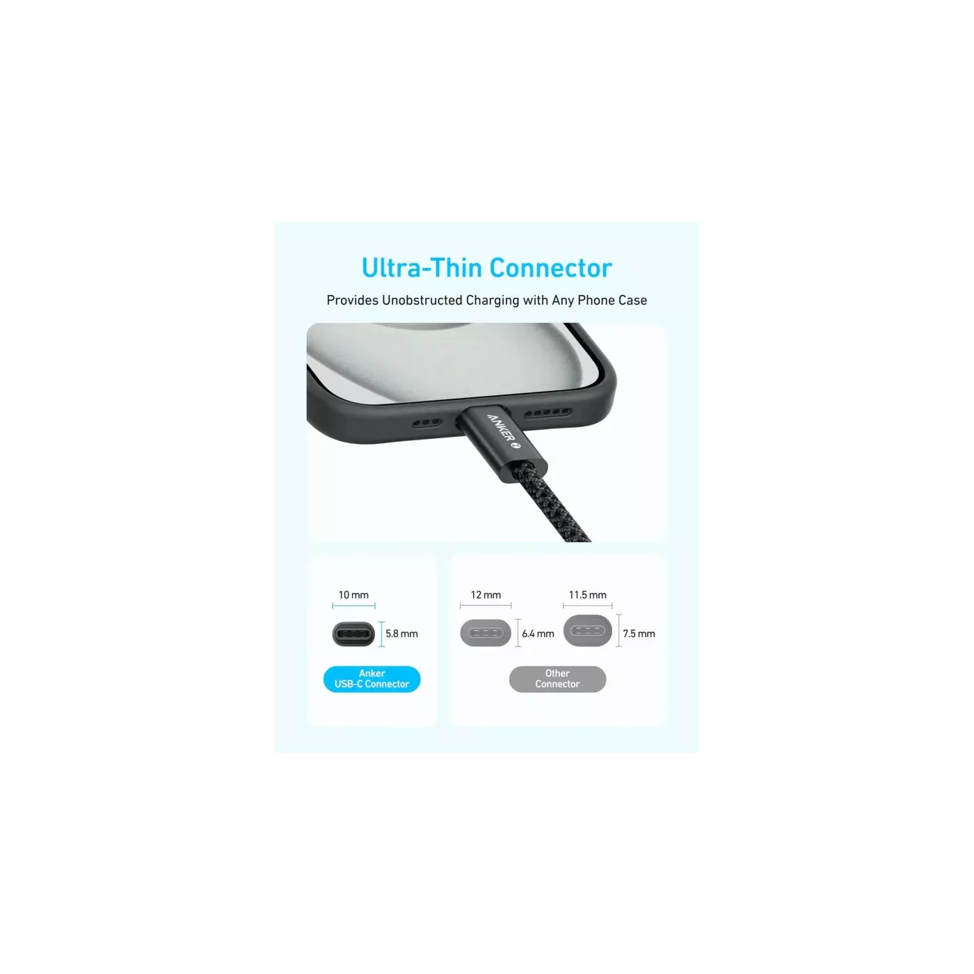 Anker Prime 240W Braided USB-C to USB-C (1.8m) Cable - Black