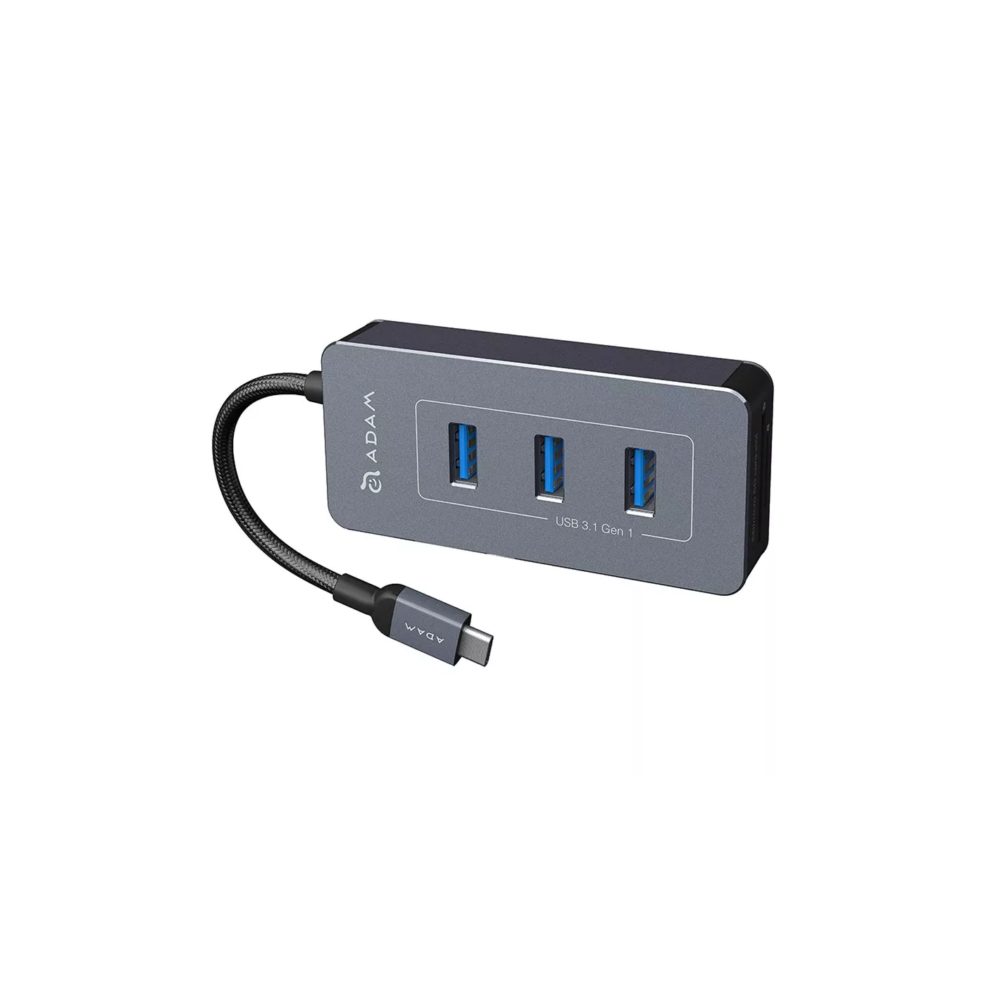 Adam Elements Casa 6-port USB-C to Card Reader Hub - رمادي