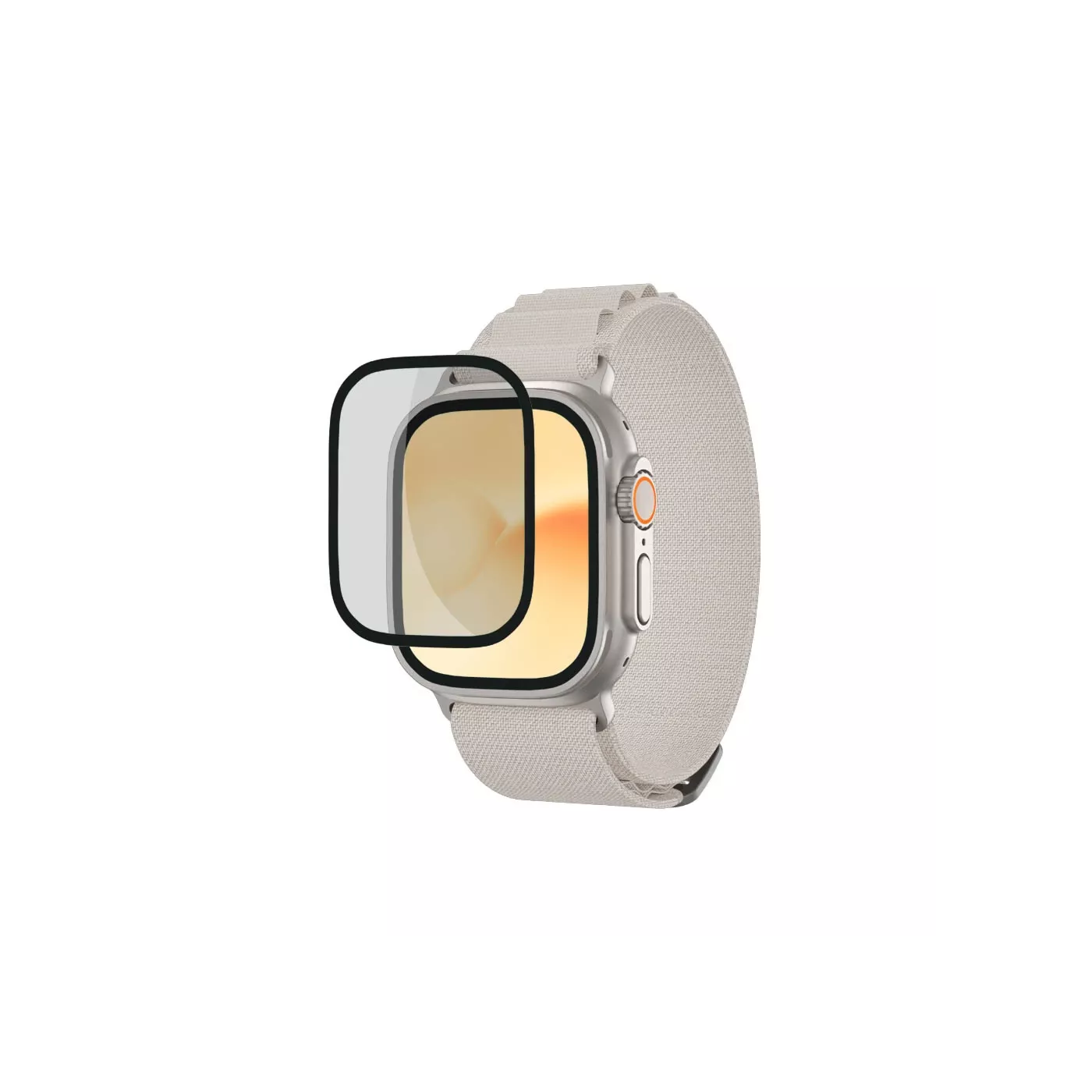 غطاء حماية لساعة Apple Ultra Radix من AmazingThing - شفاف
