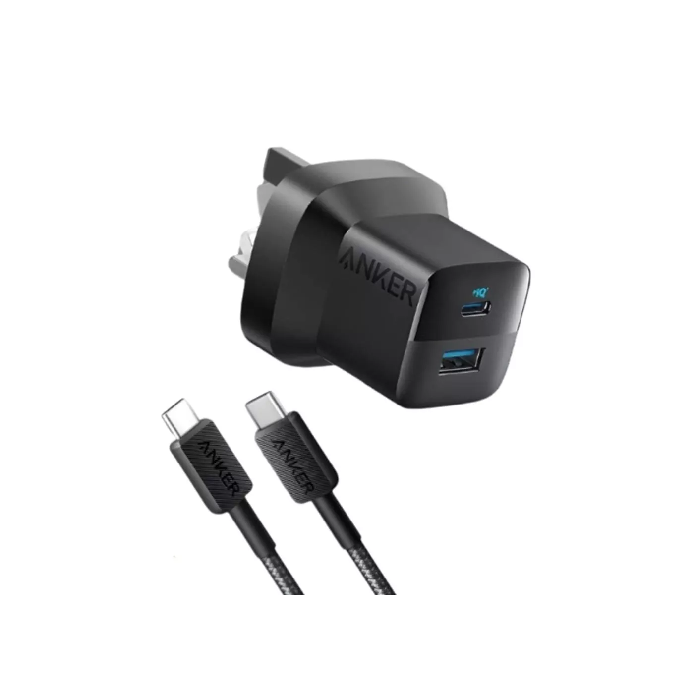 Anker Charger with USB-C to USB-C Cable (0.9m) - Black