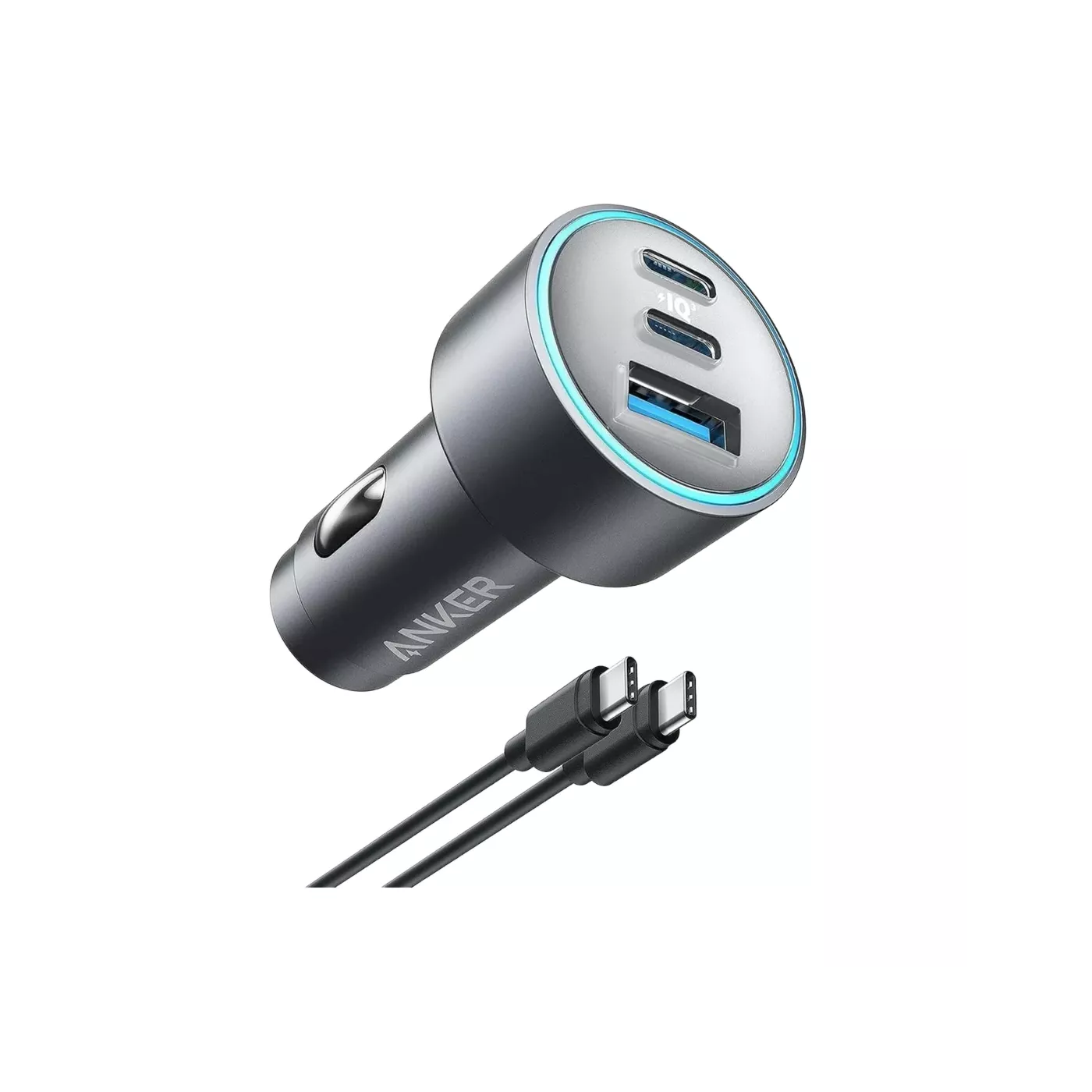 Anker 335 67W Cable Bundle Car Charger - Black