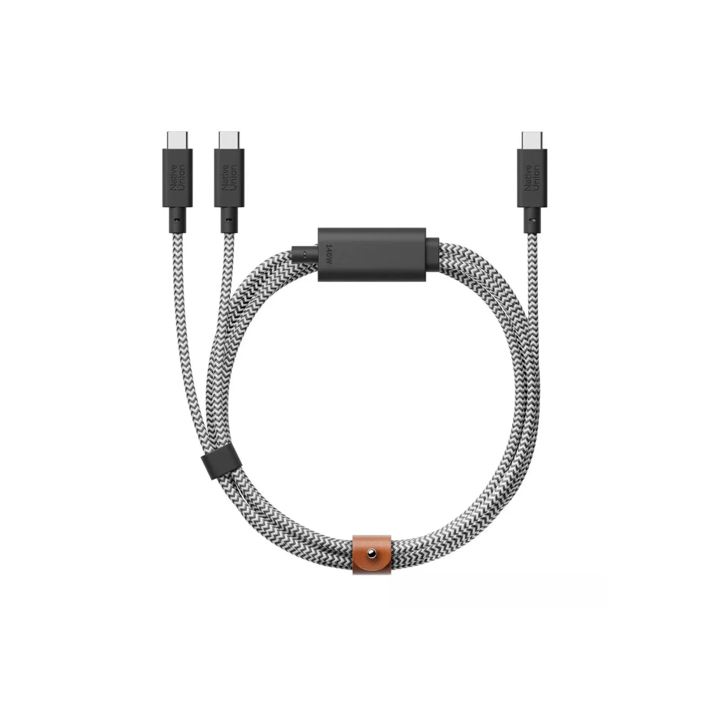 Native Union Belt Cable 140W USB-C to USB-C (2m) - Zebra