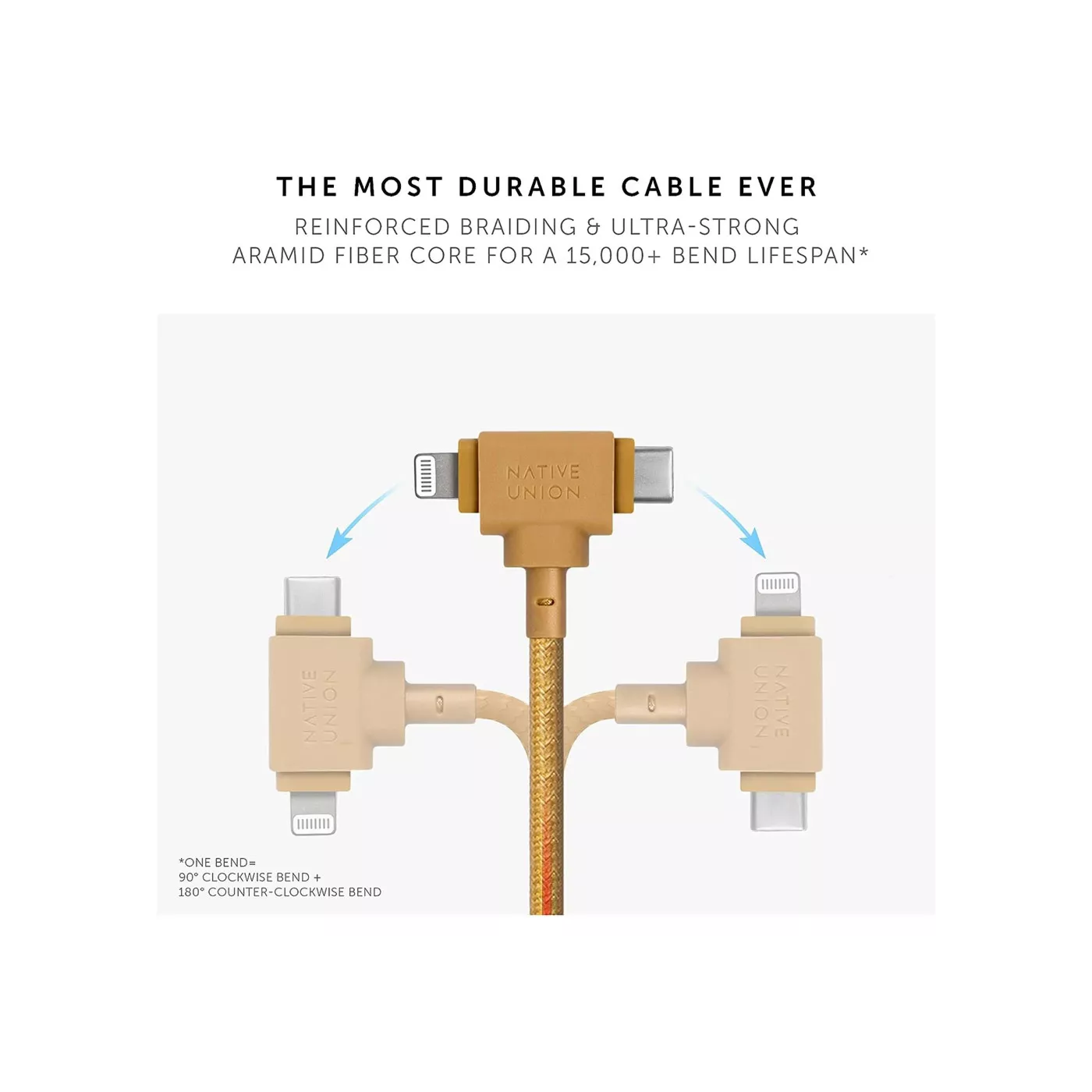 Native Union Belt Cable Duo USB-C + Lightning (1.5m)