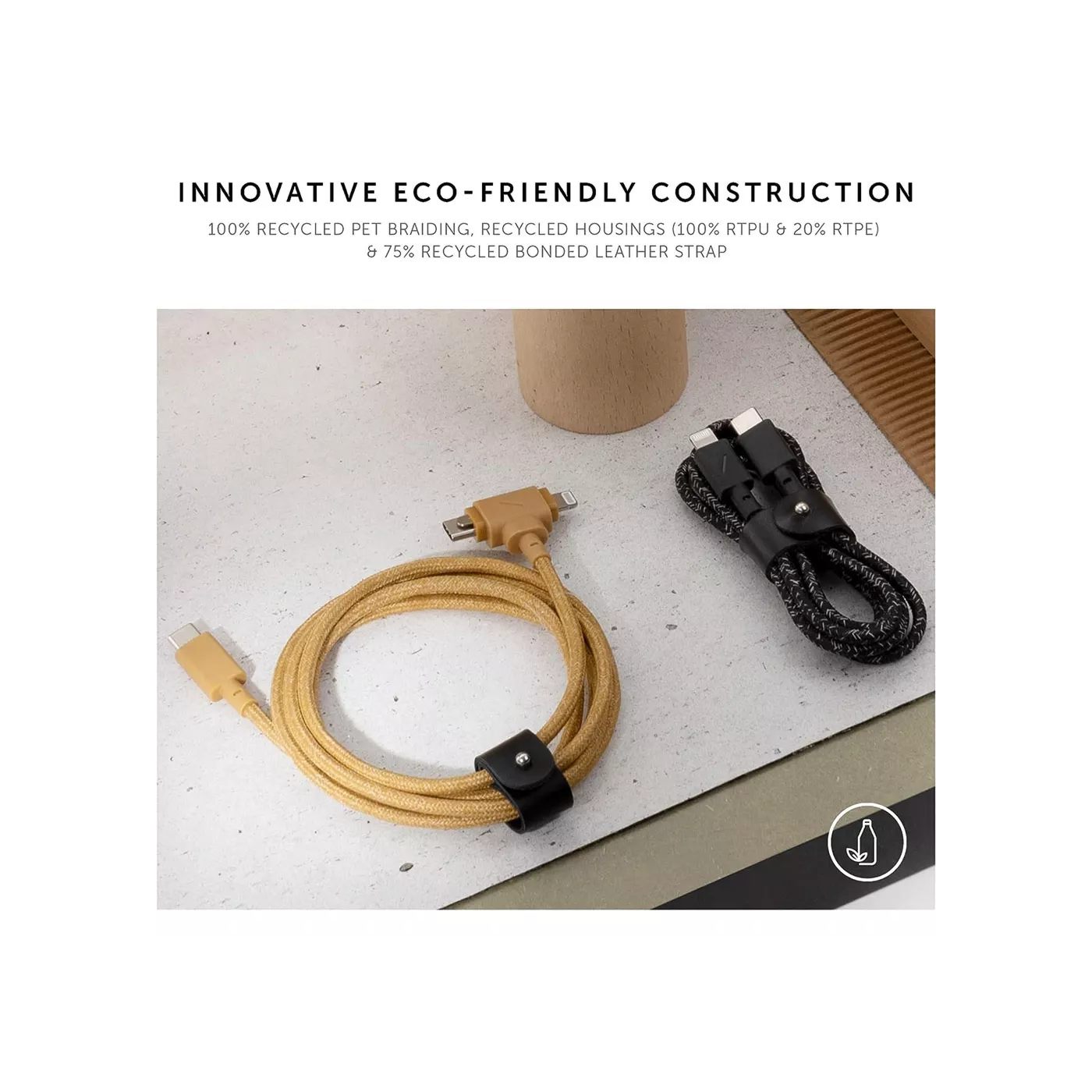 Native Union Belt Cable Duo USB-C + Lightning (1.5m)