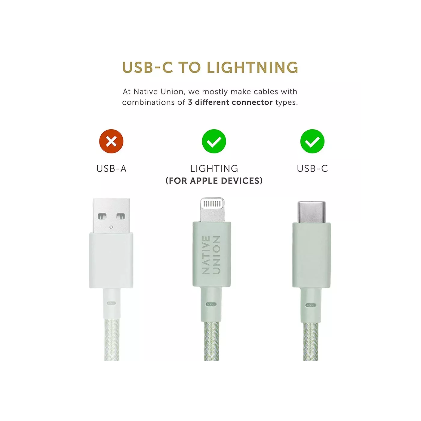 Native Union Belt Cable USB-C to Lightning (1.2m)