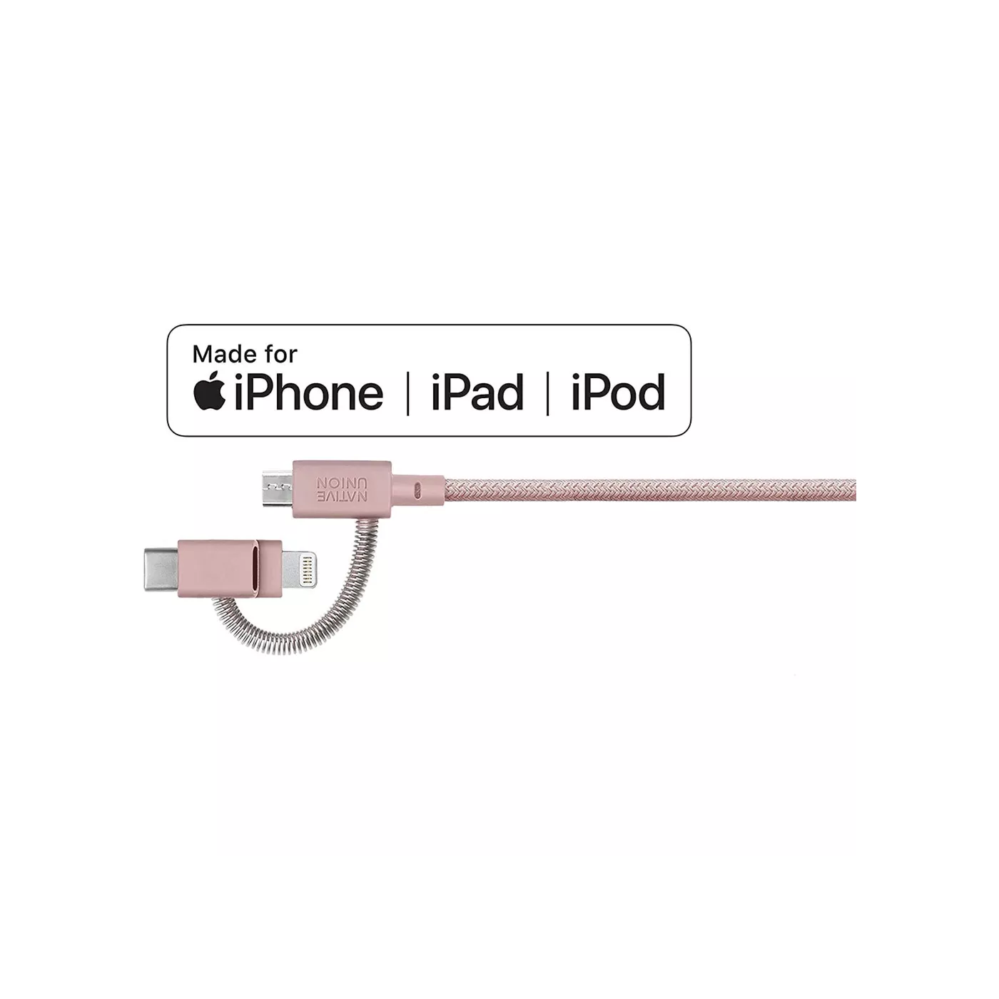 Native Union Universal Belt (2m) Cable - Rose
