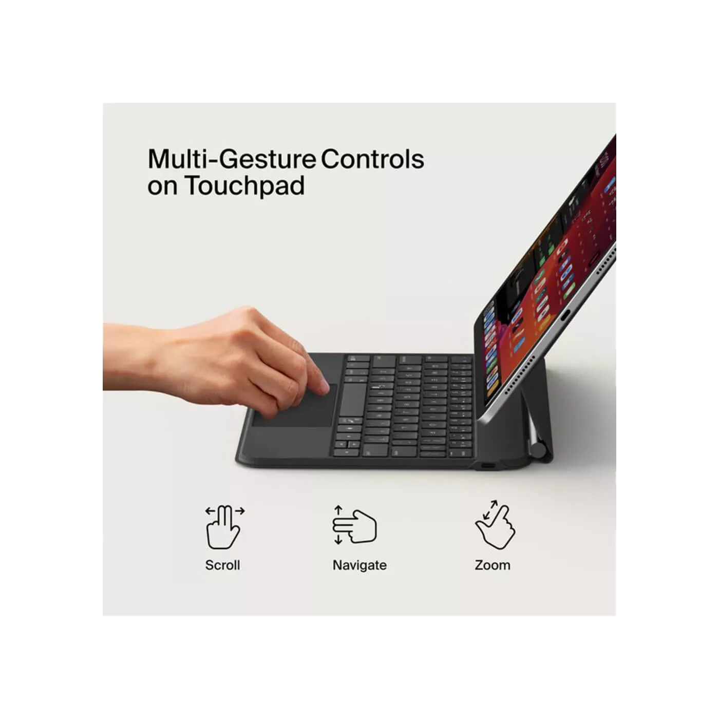 Belkin 11-inch iPad Pro M4 Magnet Folio Keyboard Case - Black