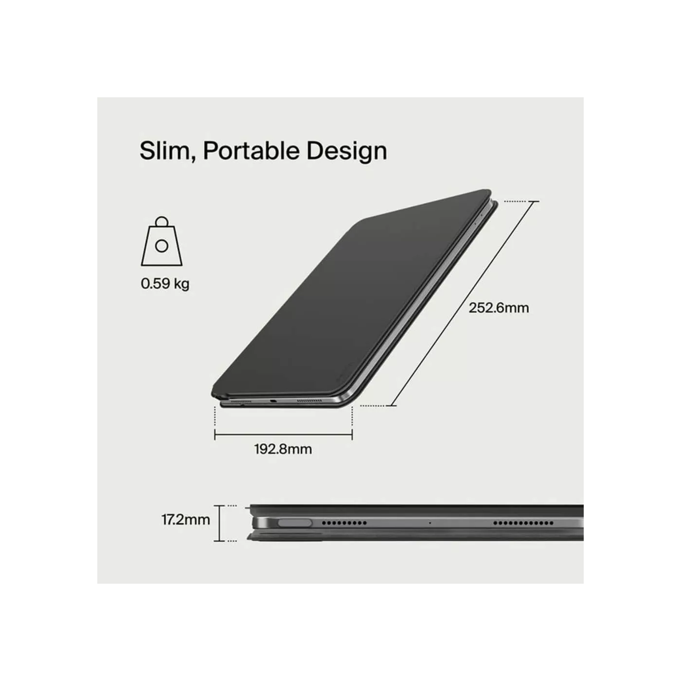 Belkin 11-inch iPad Pro M4 Magnet Folio Keyboard Case - Black