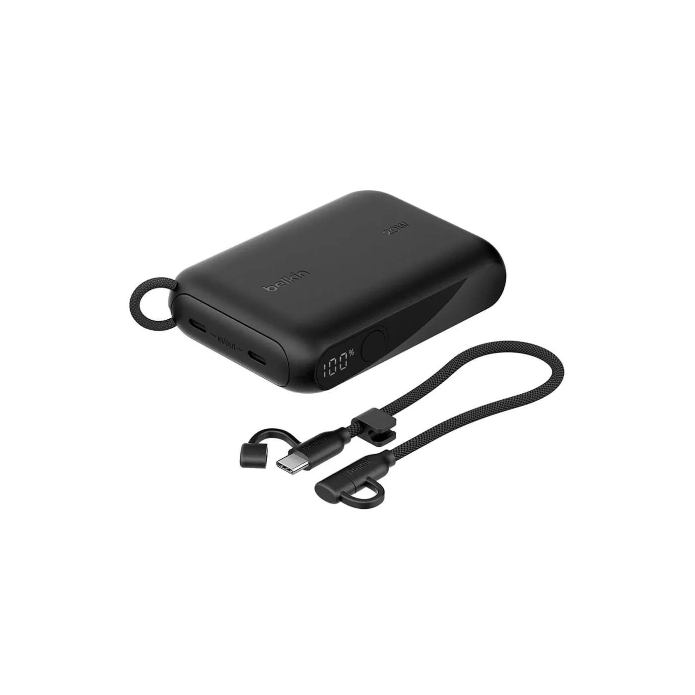 Belkin BoostCharge 10K Power Bank w/Display - Black