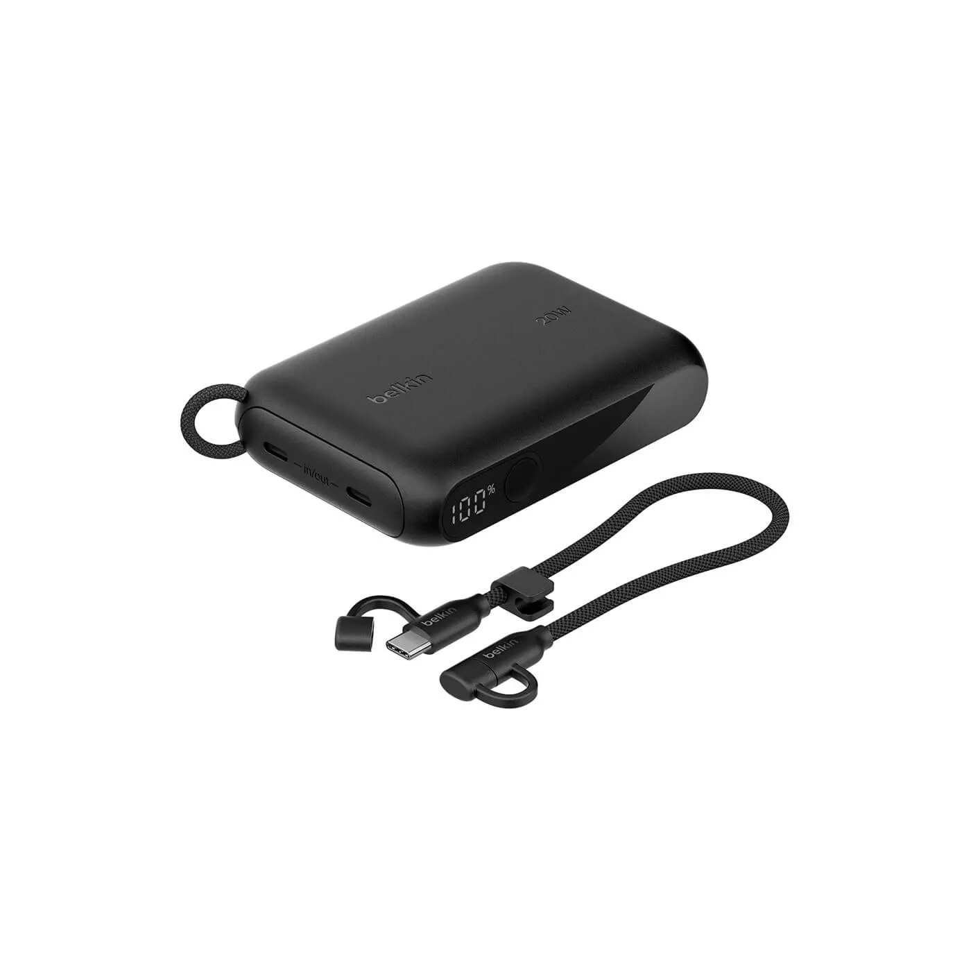 Belkin BoostCharge 10K Power Bank w/Display - Black