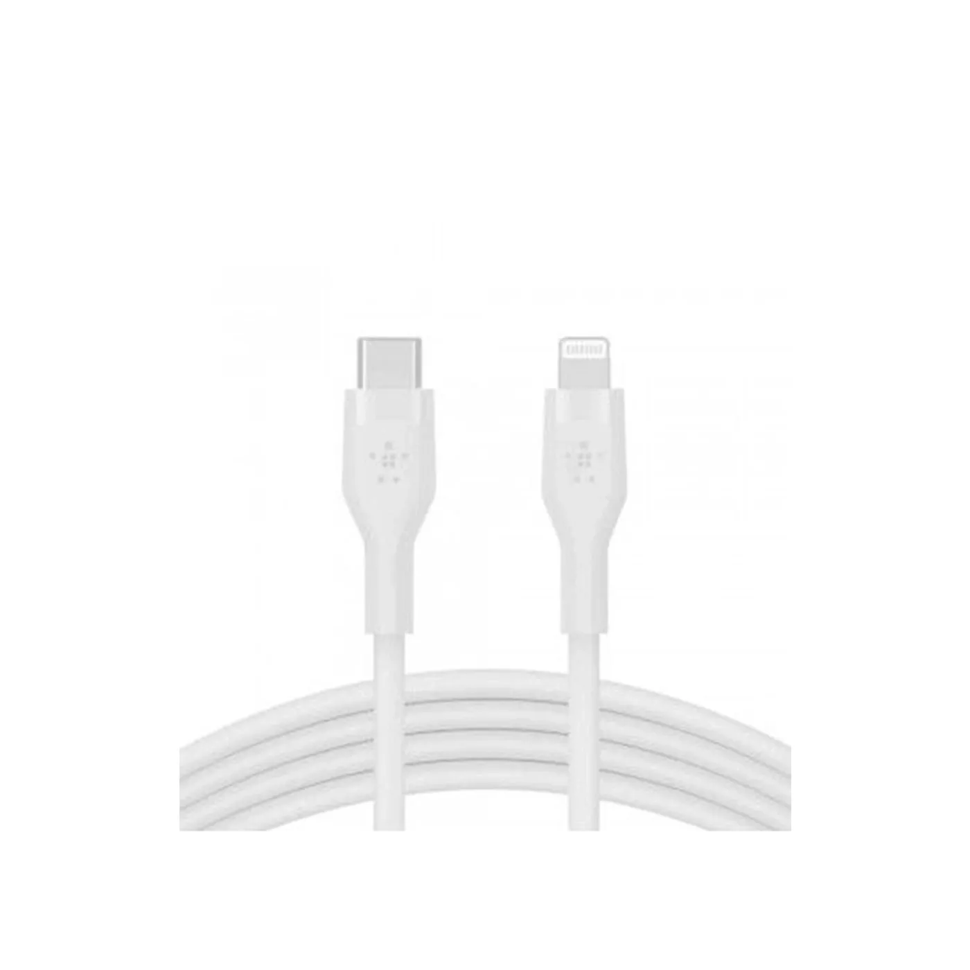 كابل سيليكون من بيلكن نوع لايتنينغ إلى USB-C - بطول 3 متر - أبيض