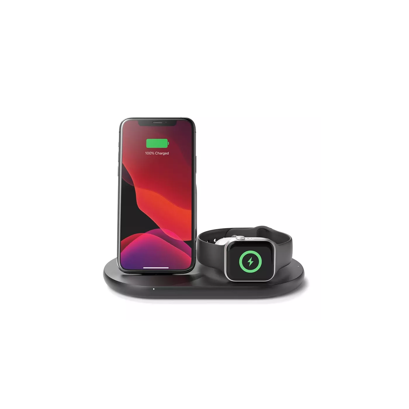Belkin 3in1 Wireless Pad/Stand/Apple Watch - أسود